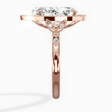 Floral Vintage Style Engagement Ring