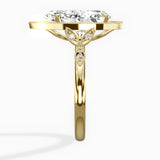 Floral Vintage Style Engagement Ring