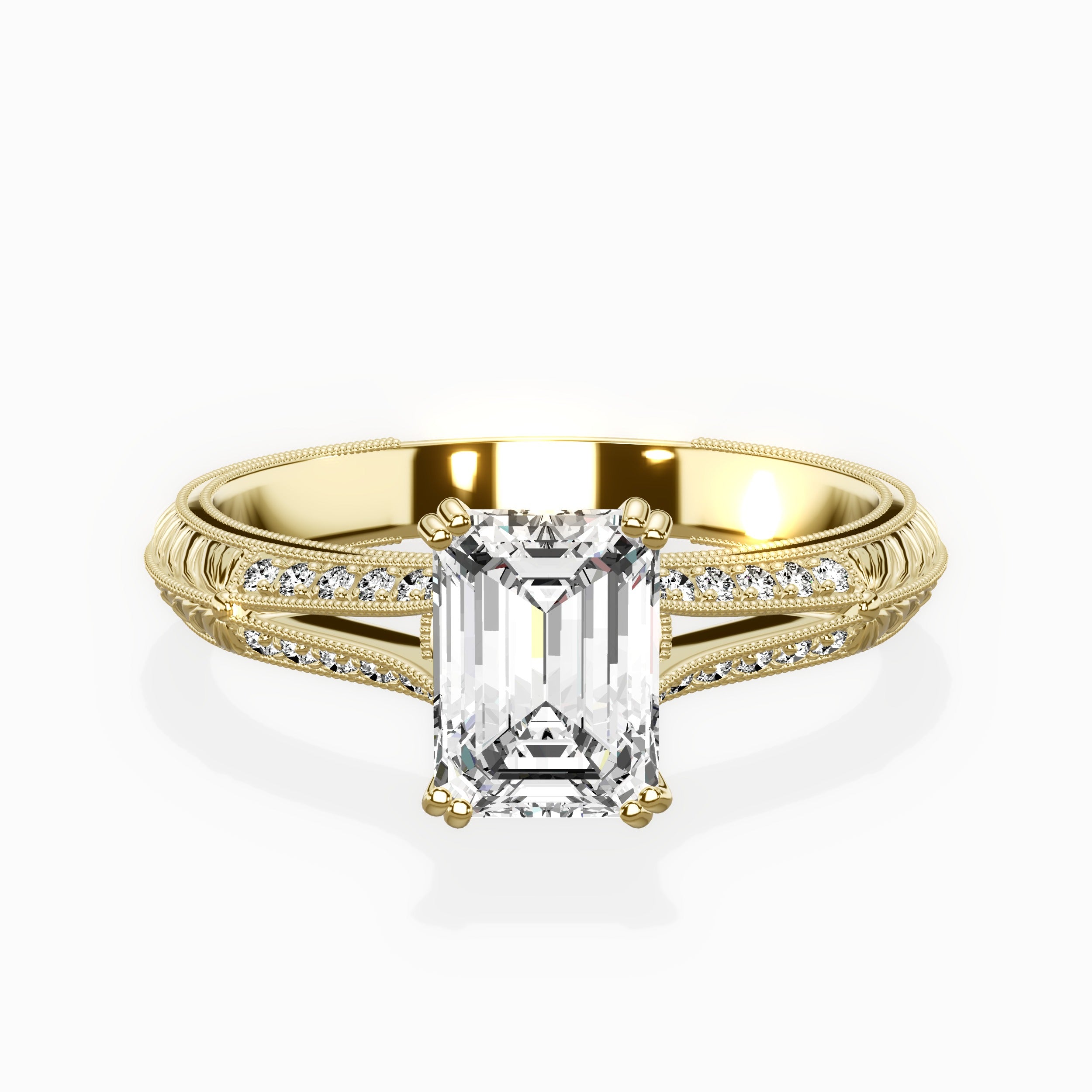 Bali Vintage Style Engagement Ring