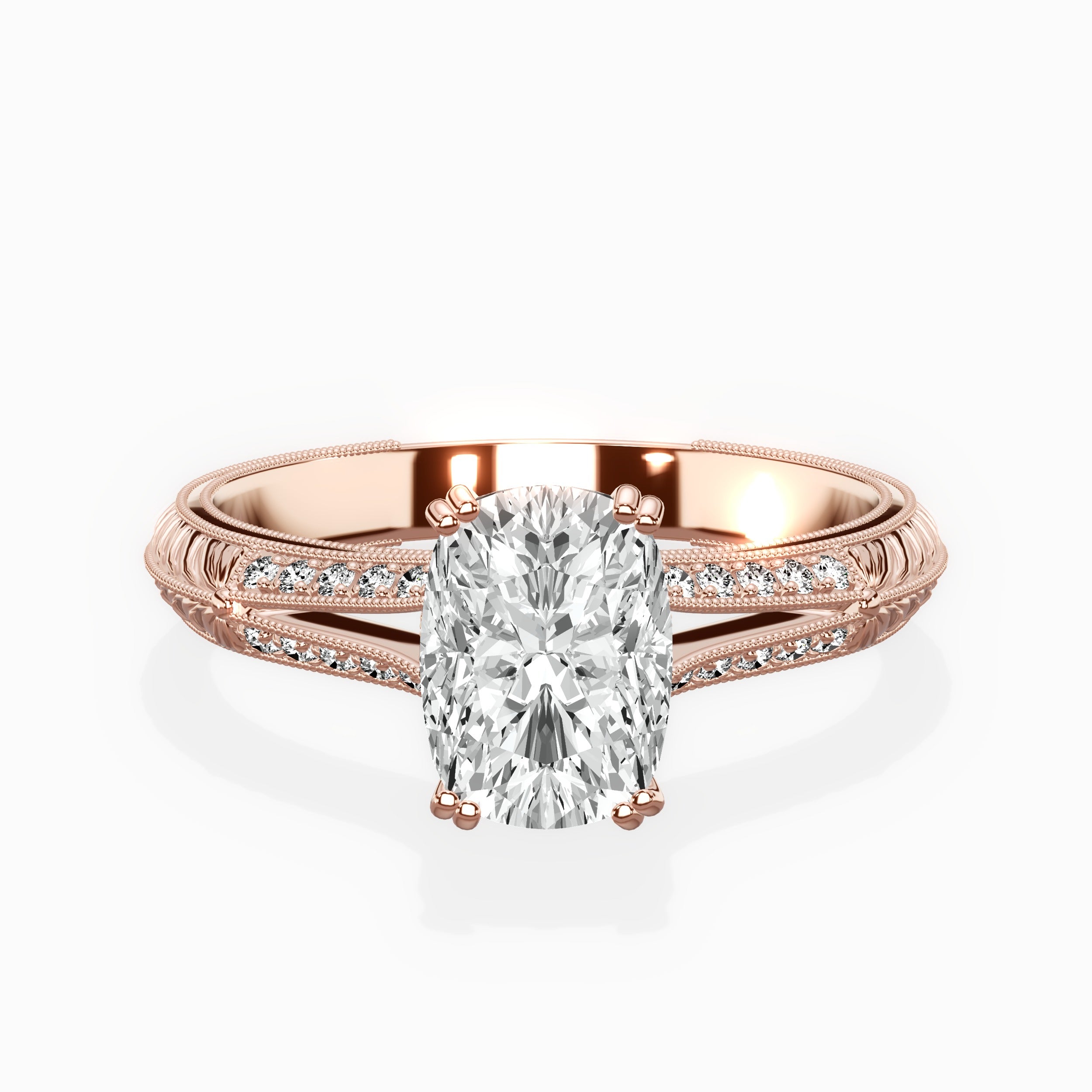 Bali Vintage Style Engagement Ring