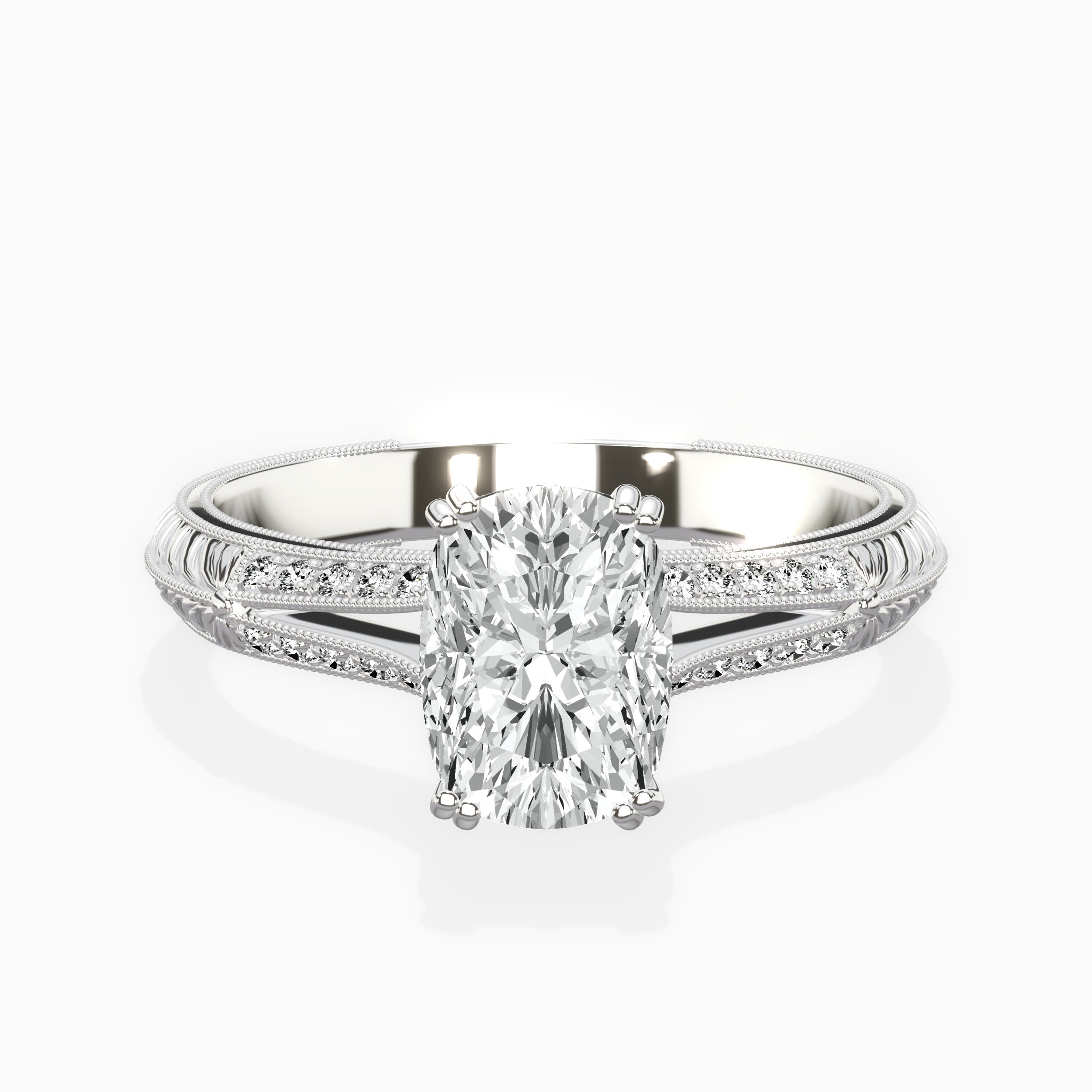 Bali Vintage Style Engagement Ring