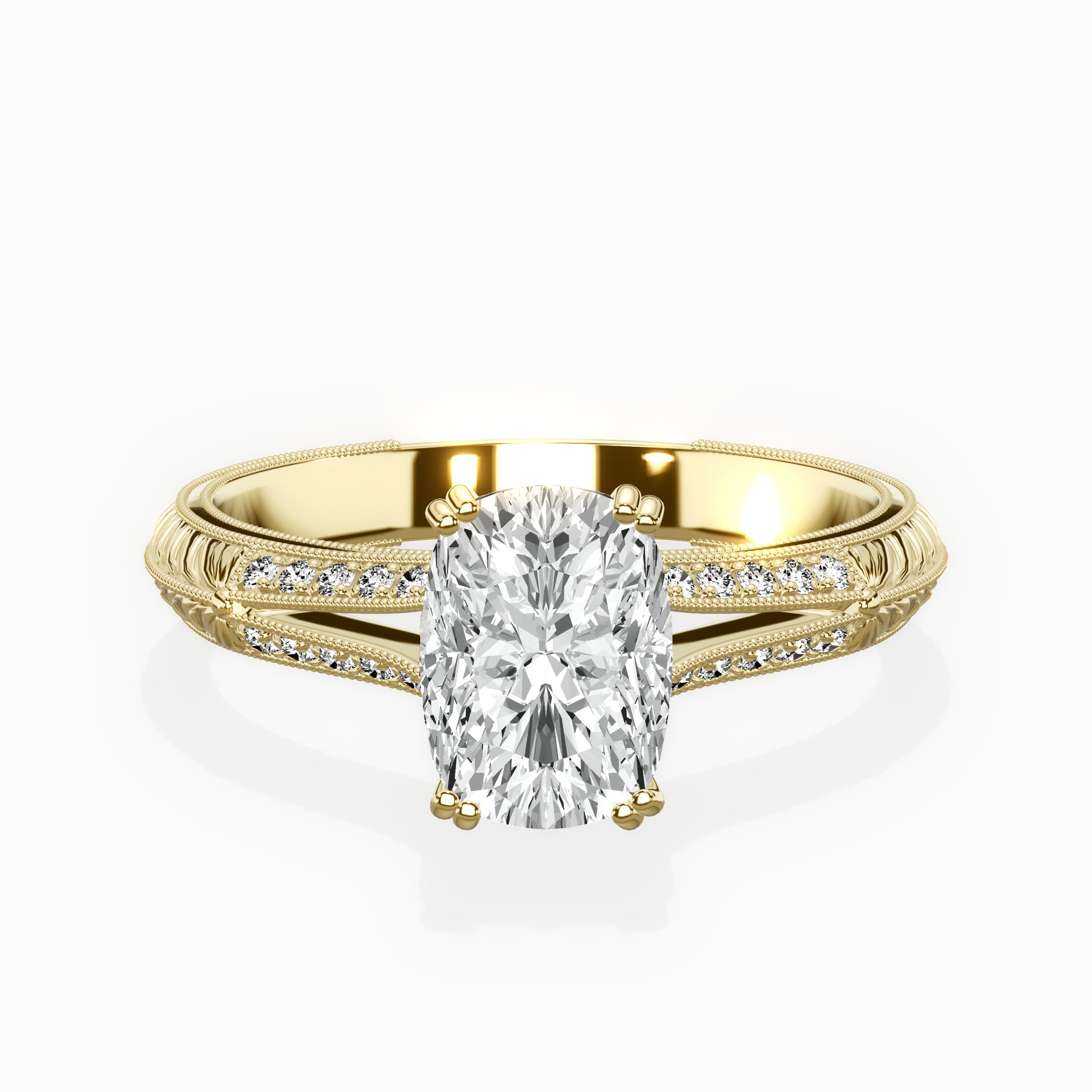 Bali Vintage Style Engagement Ring