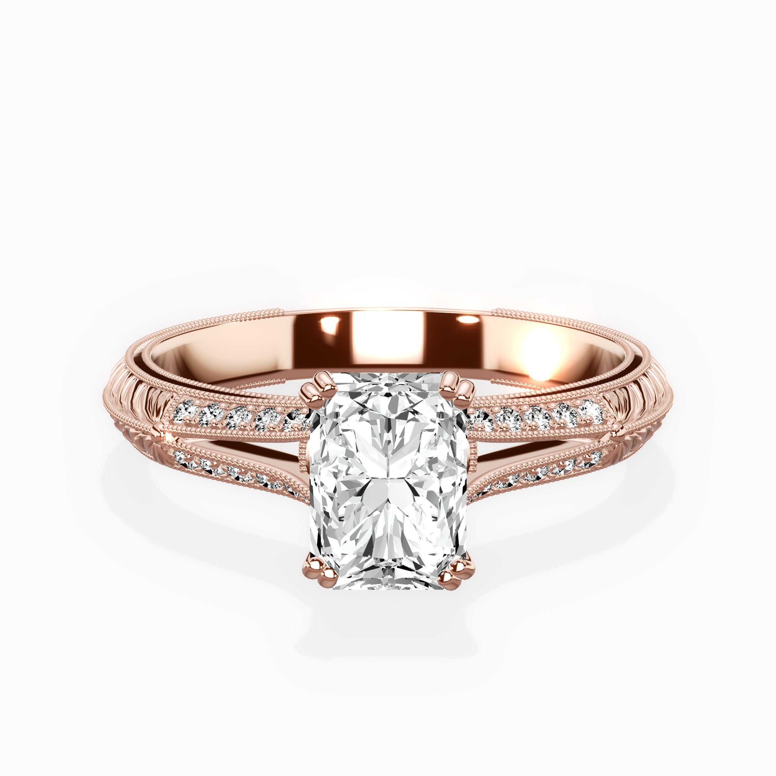 Bali Vintage Style Engagement Ring