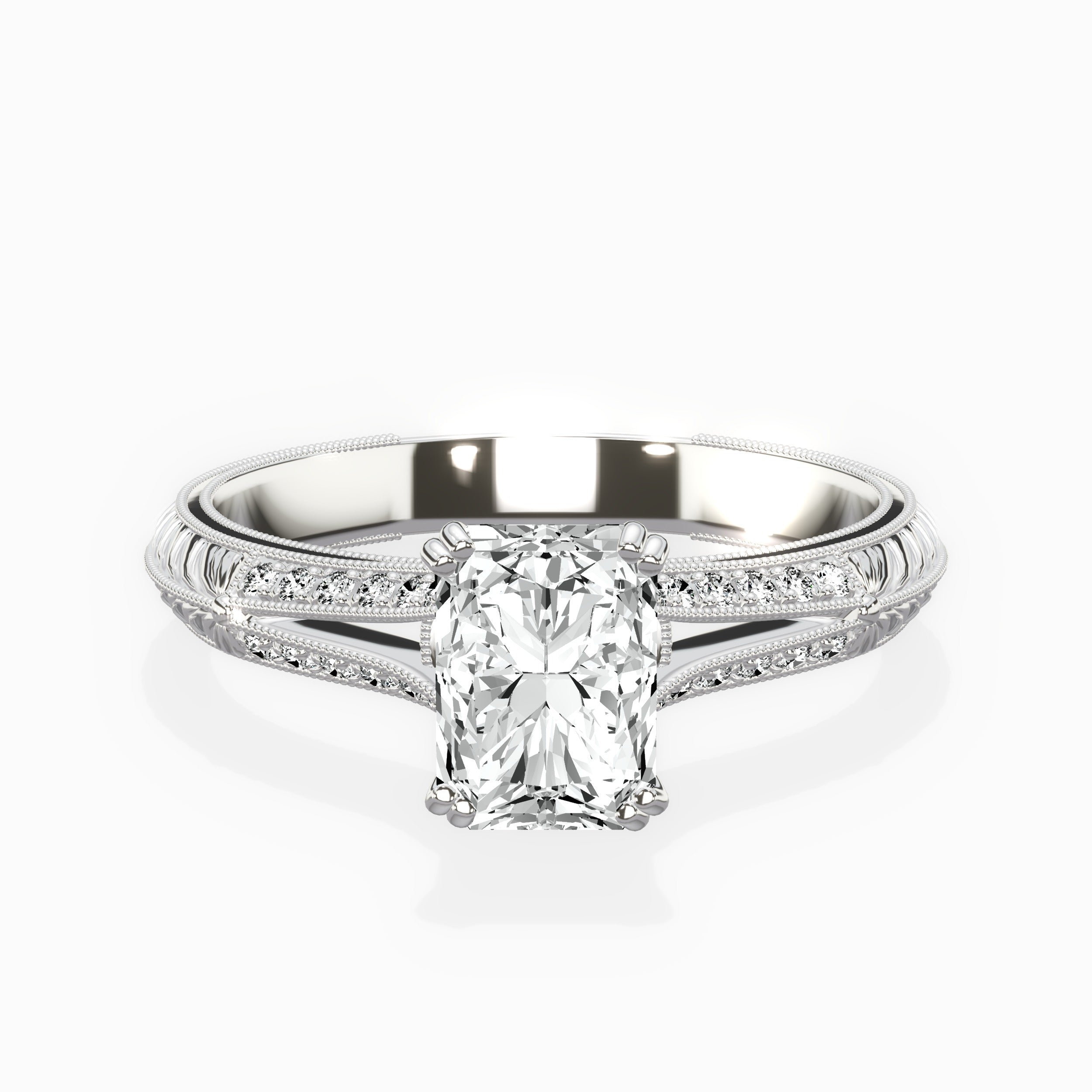 Bali Vintage Style Engagement Ring
