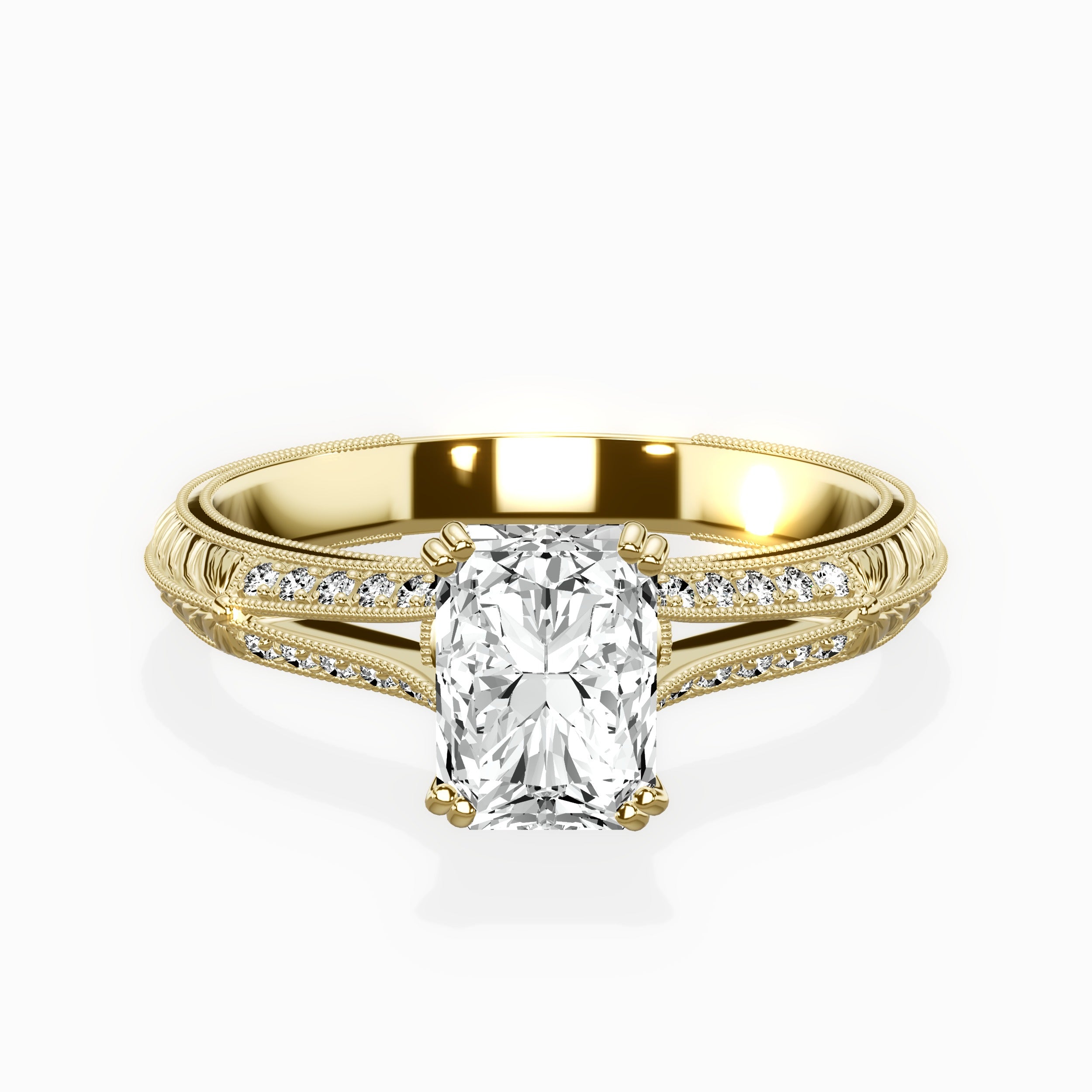 Bali Vintage Style Engagement Ring