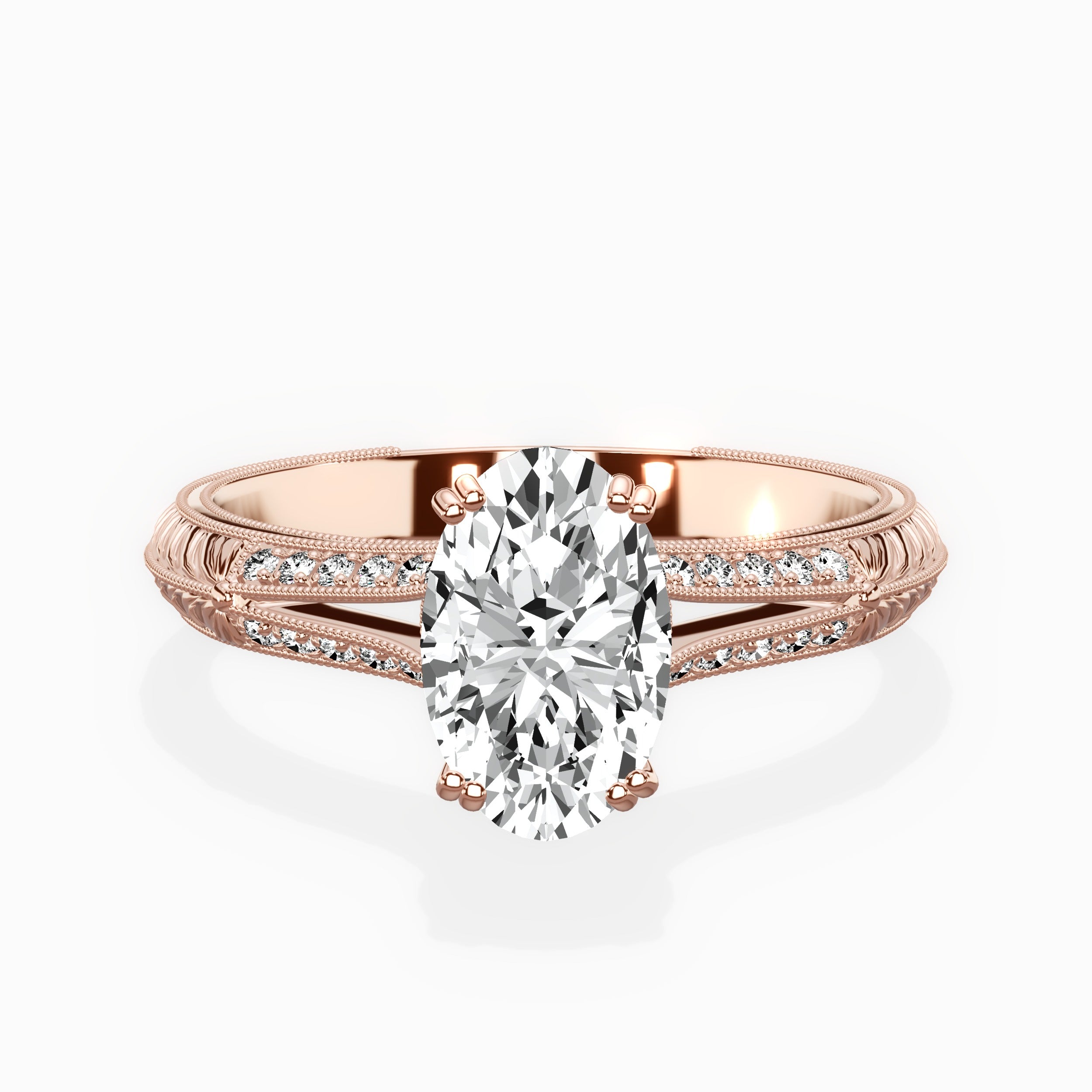 Bali Vintage Style Engagement Ring