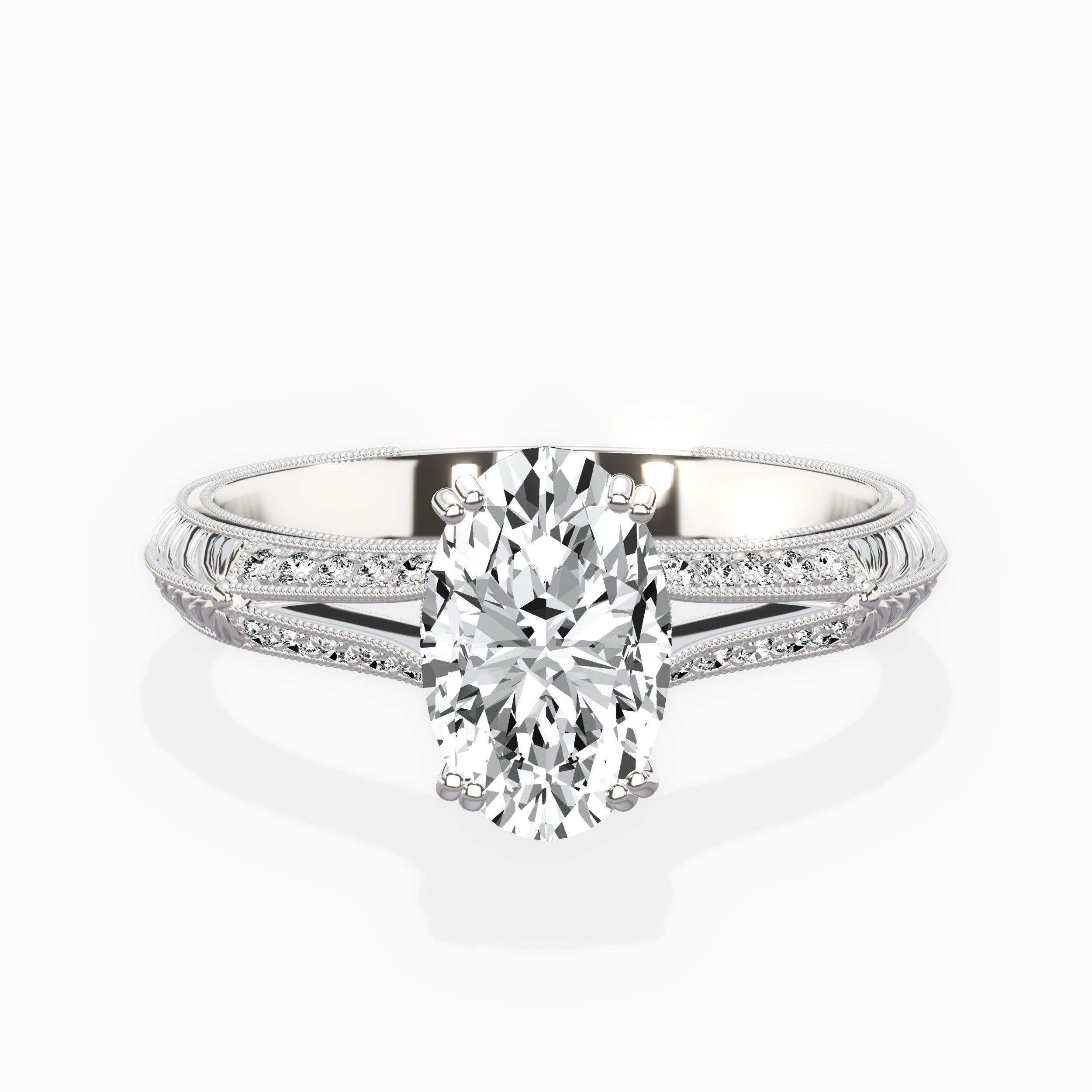 Bali Vintage Style Engagement Ring