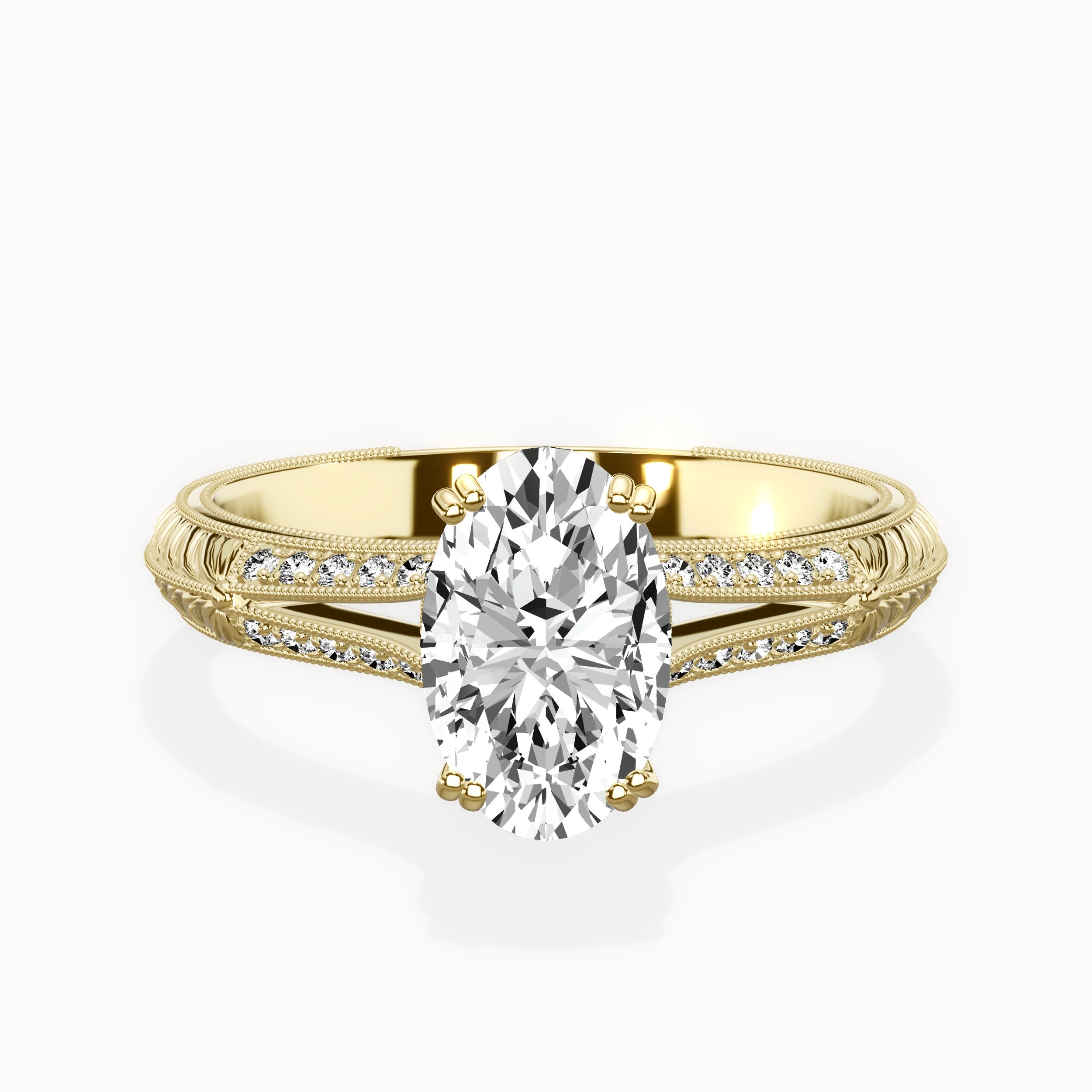 Bali Vintage Style Engagement Ring