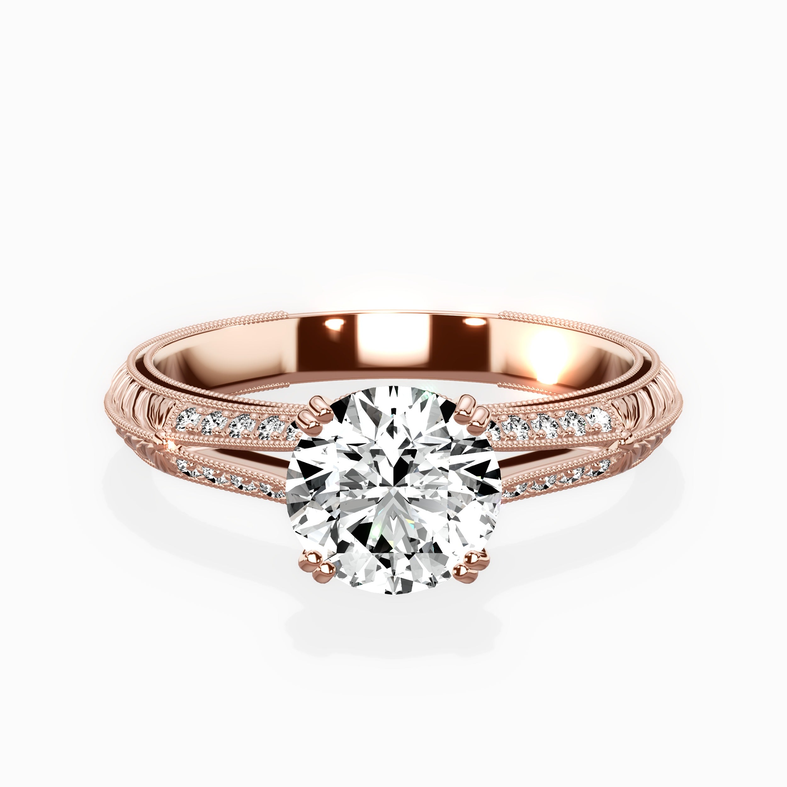 Bali Vintage Style Engagement Ring