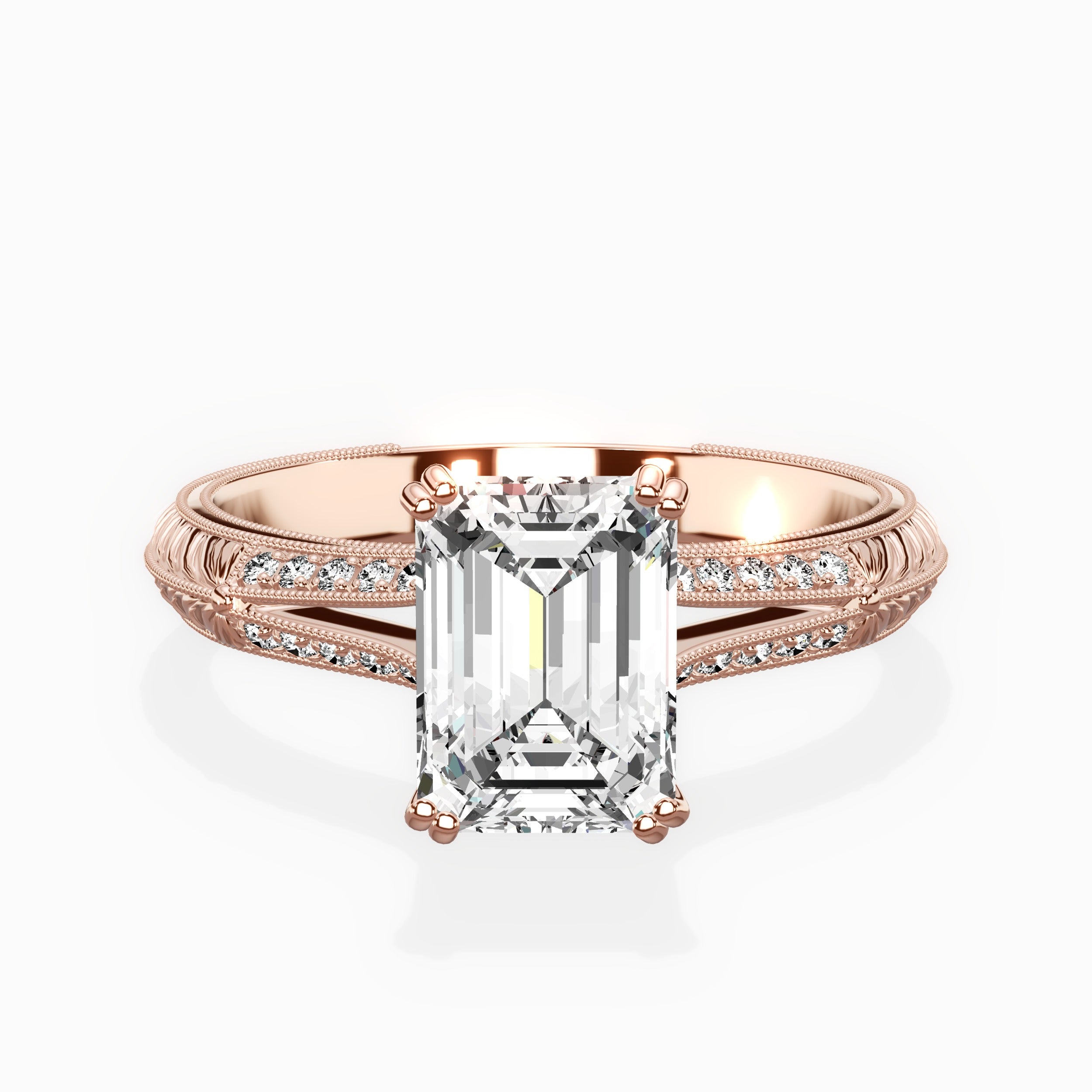 Bali Vintage Style Engagement Ring