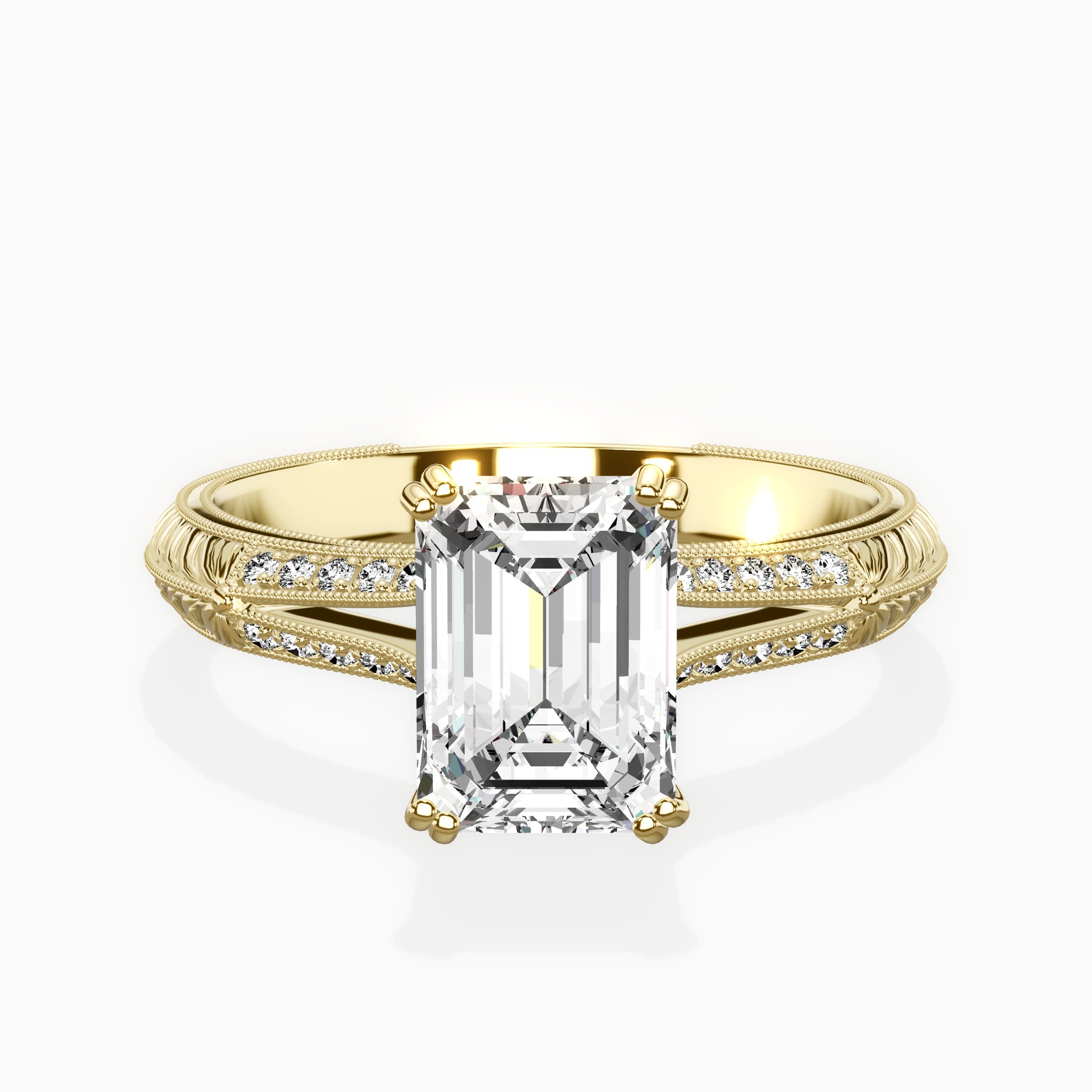 Bali Vintage Style Engagement Ring