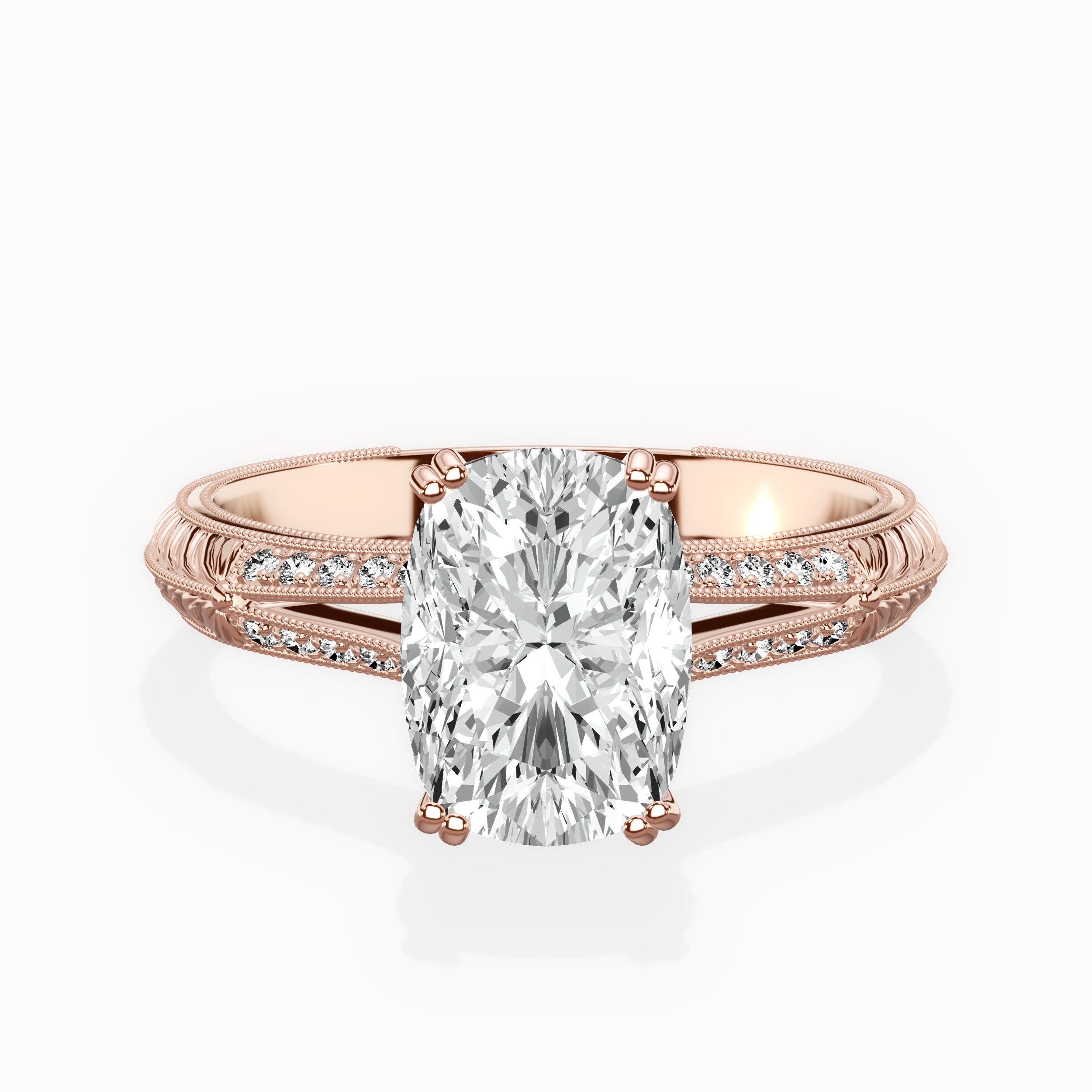 Bali Vintage Style Engagement Ring