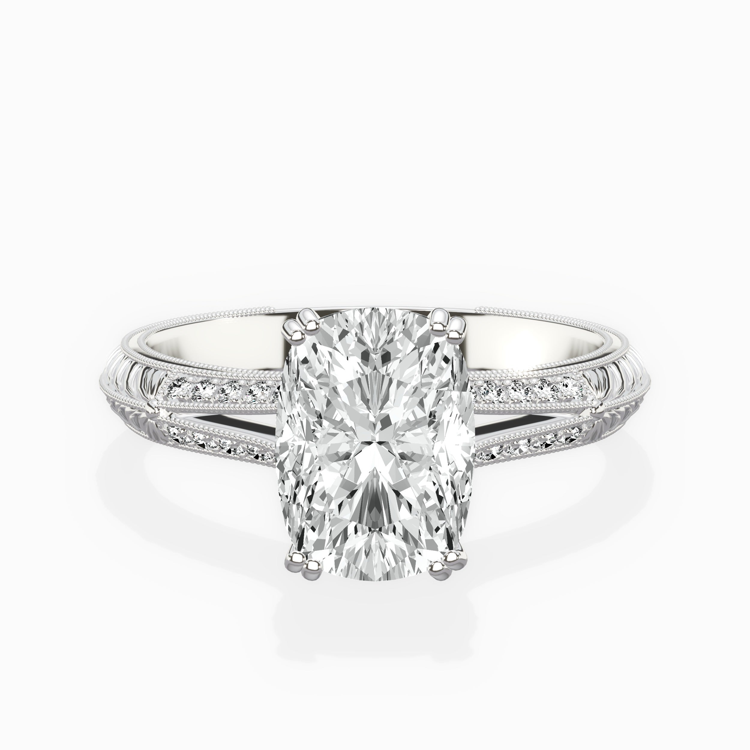 Bali Vintage Style Engagement Ring