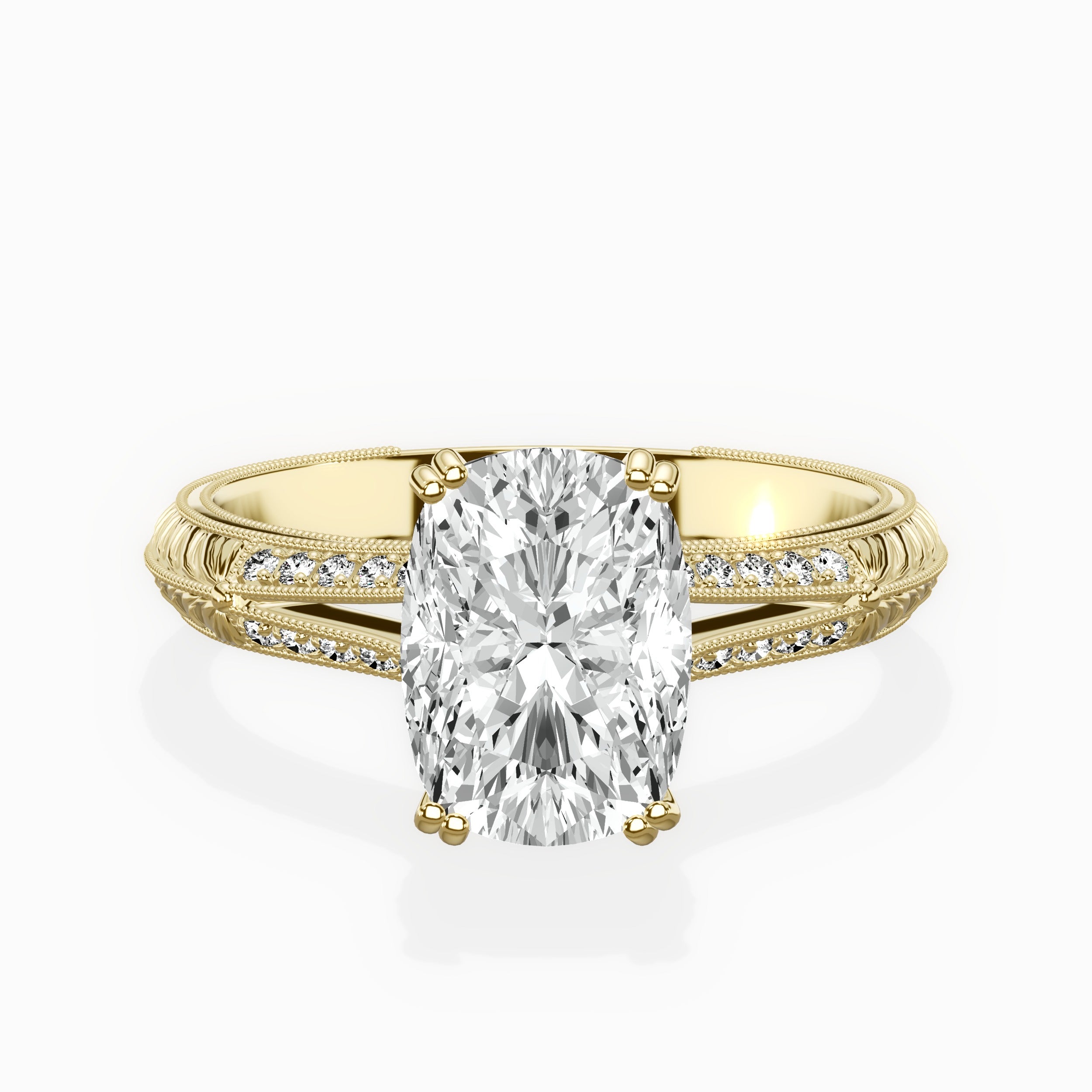 Bali Vintage Style Engagement Ring