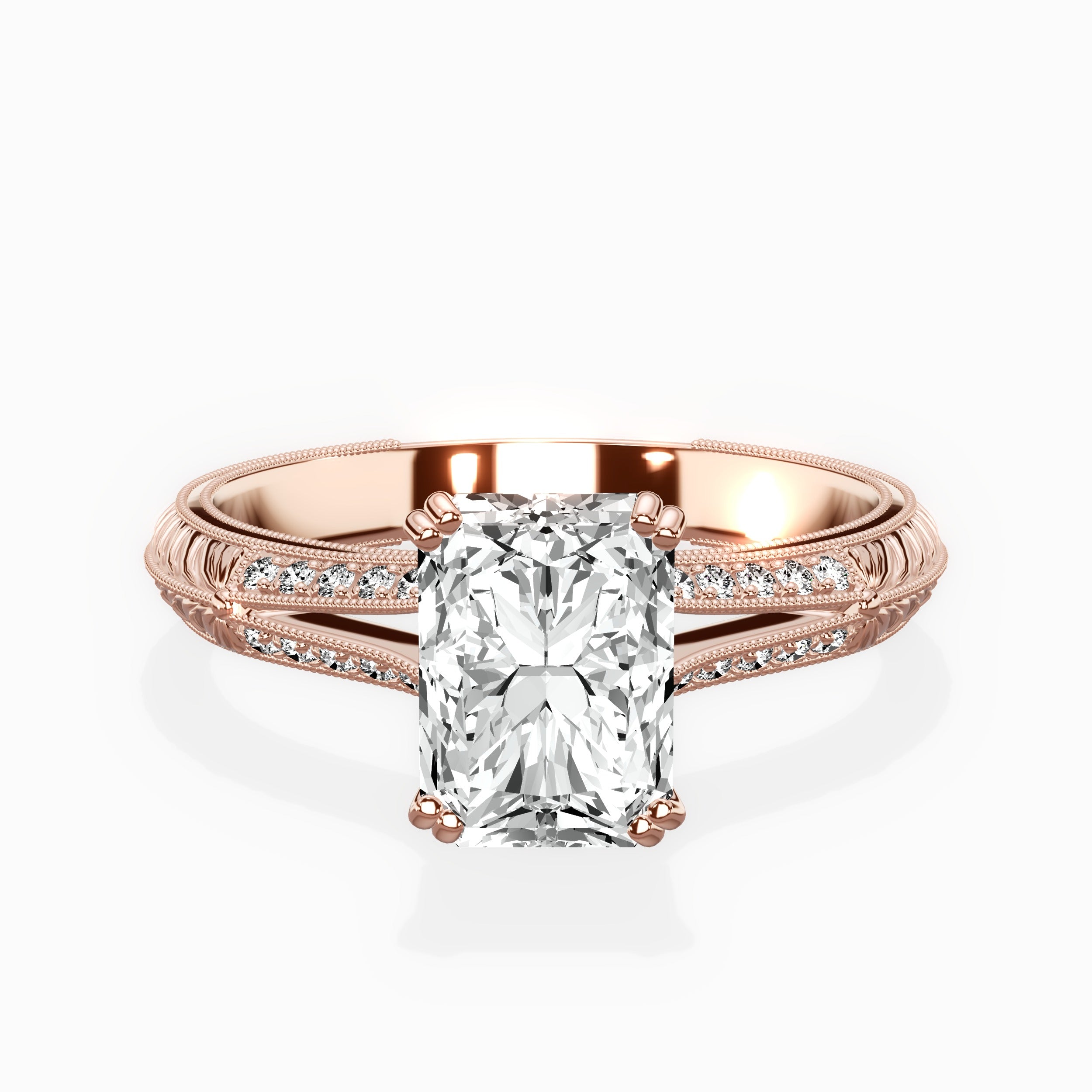 Bali Vintage Style Engagement Ring
