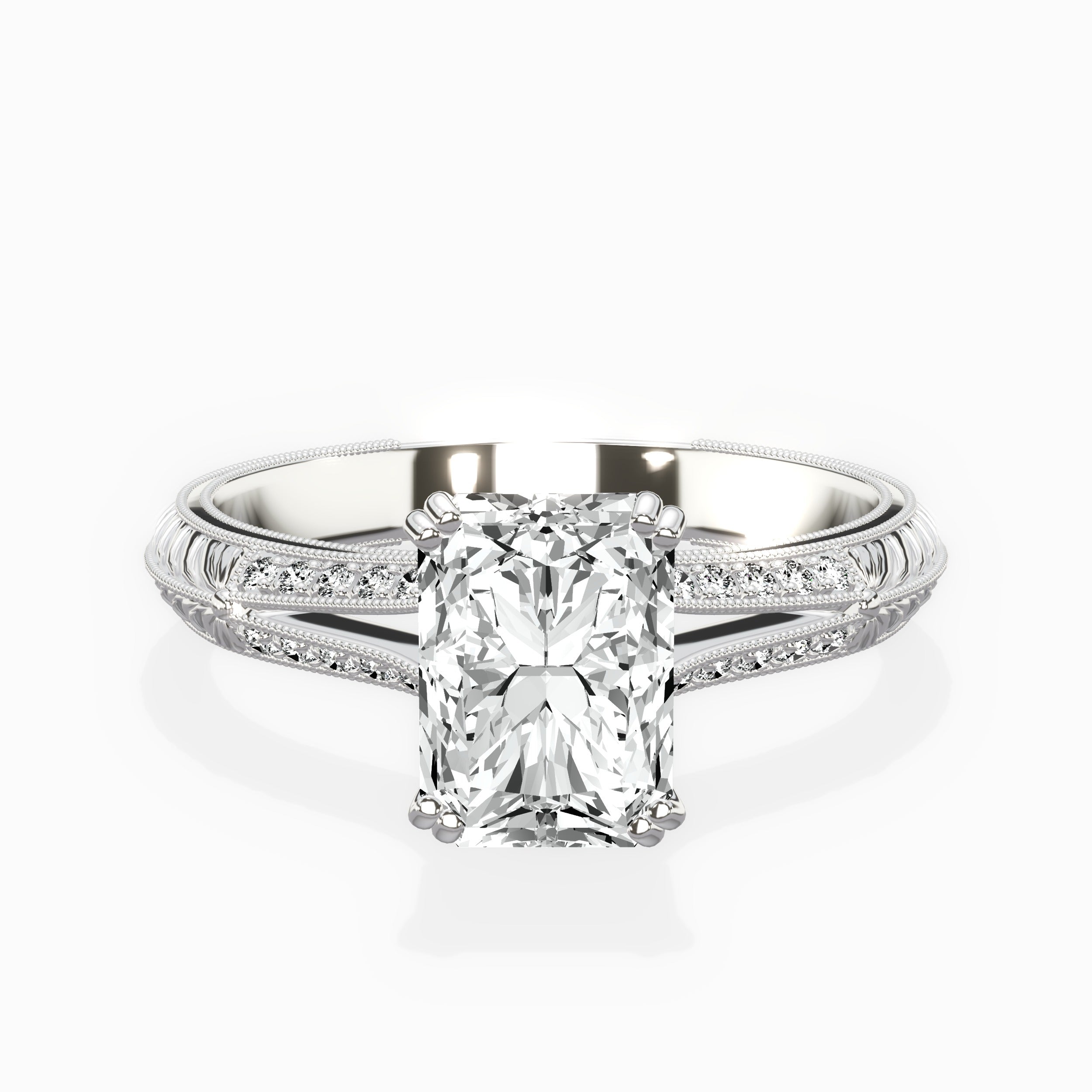 Bali Vintage Style Engagement Ring