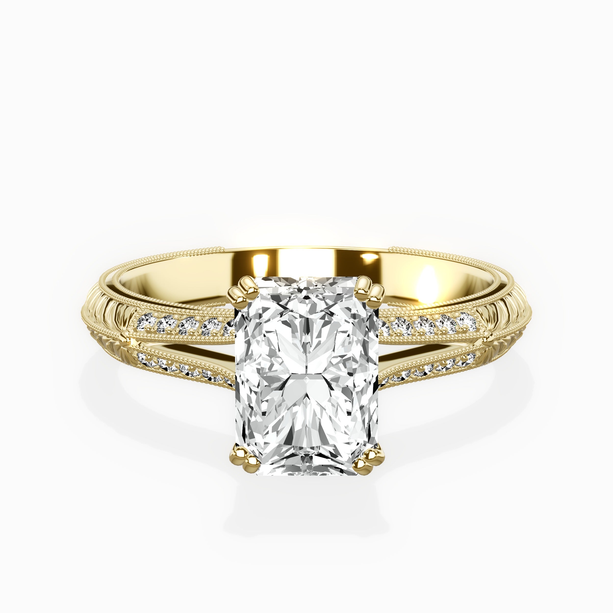 Bali Vintage Style Engagement Ring