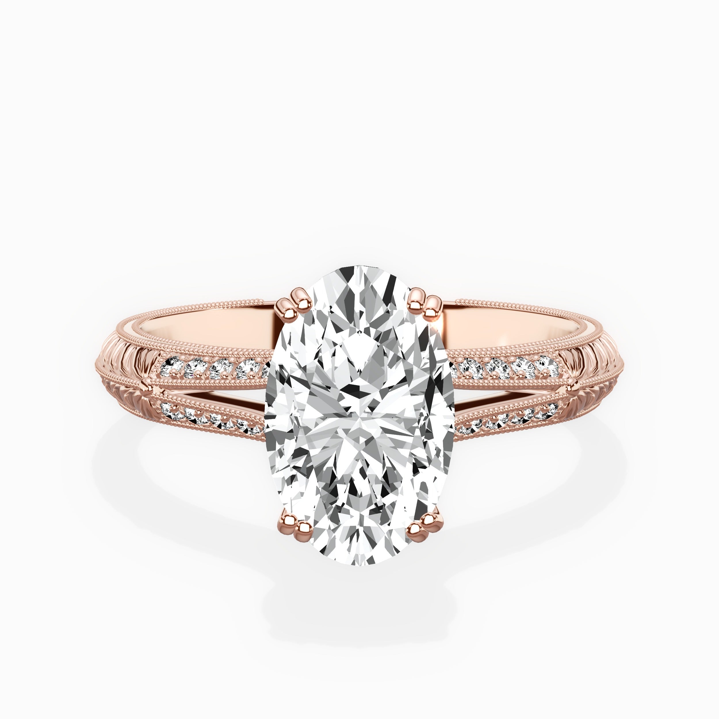 Bali Vintage Style Engagement Ring