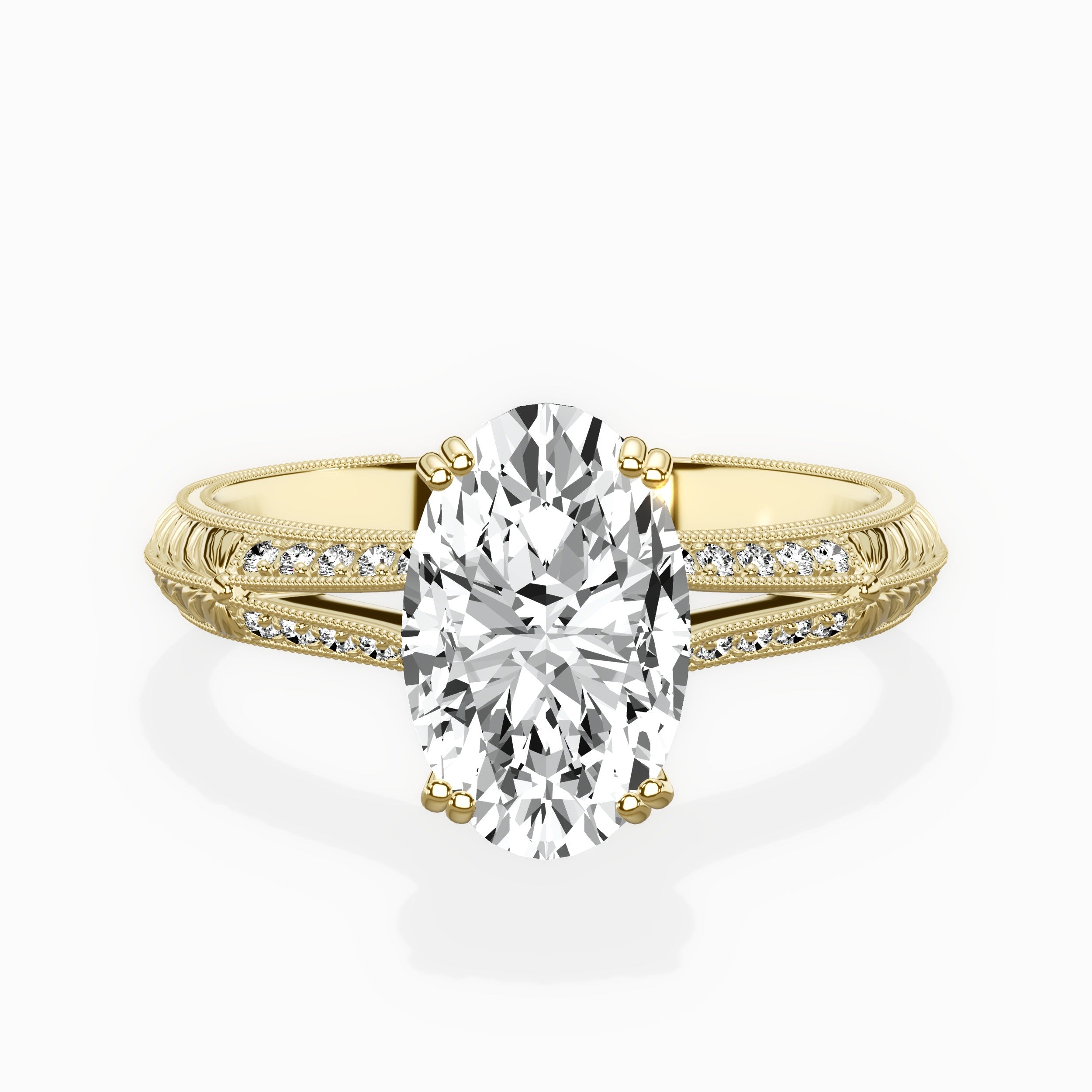Bali Vintage Style Engagement Ring