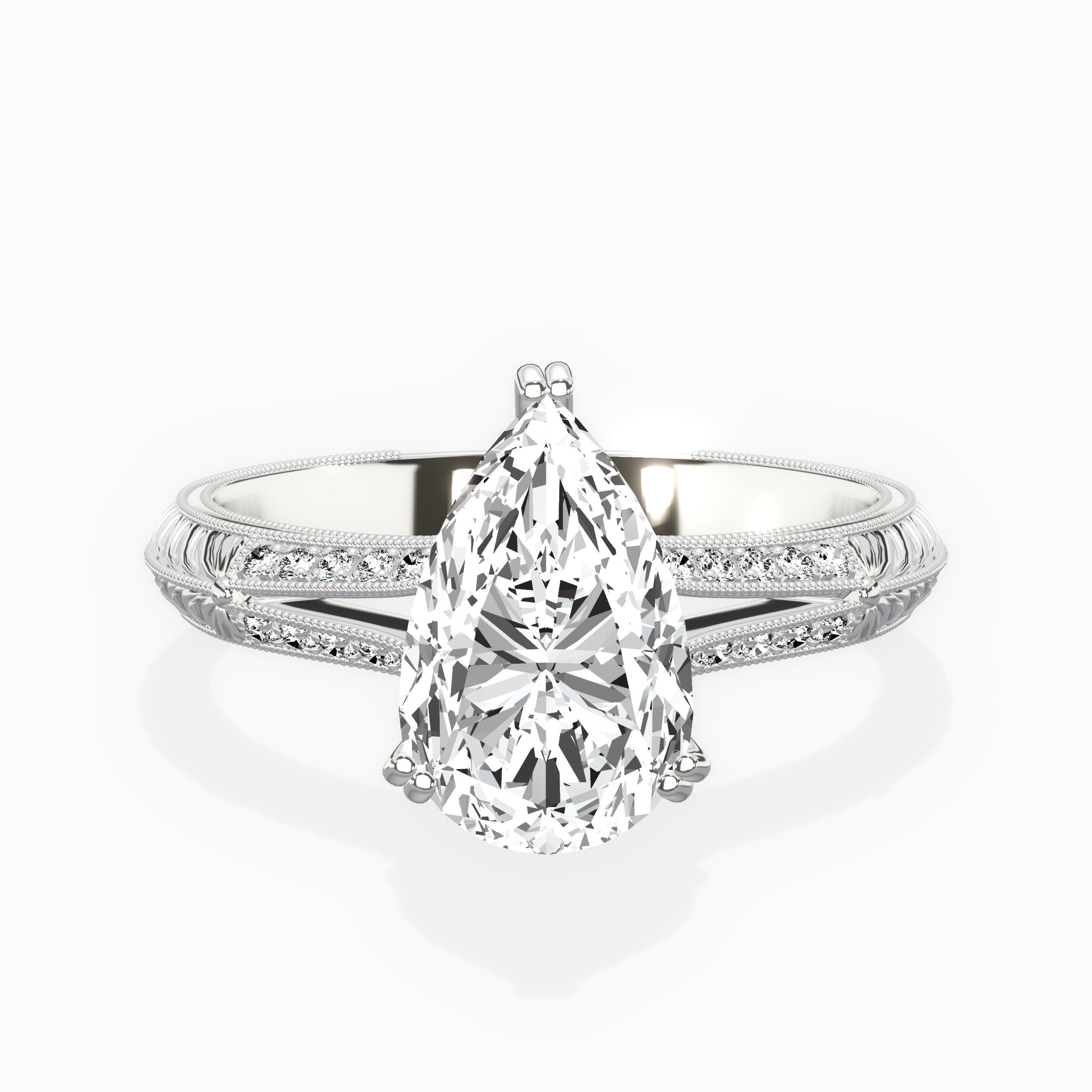 Bali Vintage Style Engagement Ring