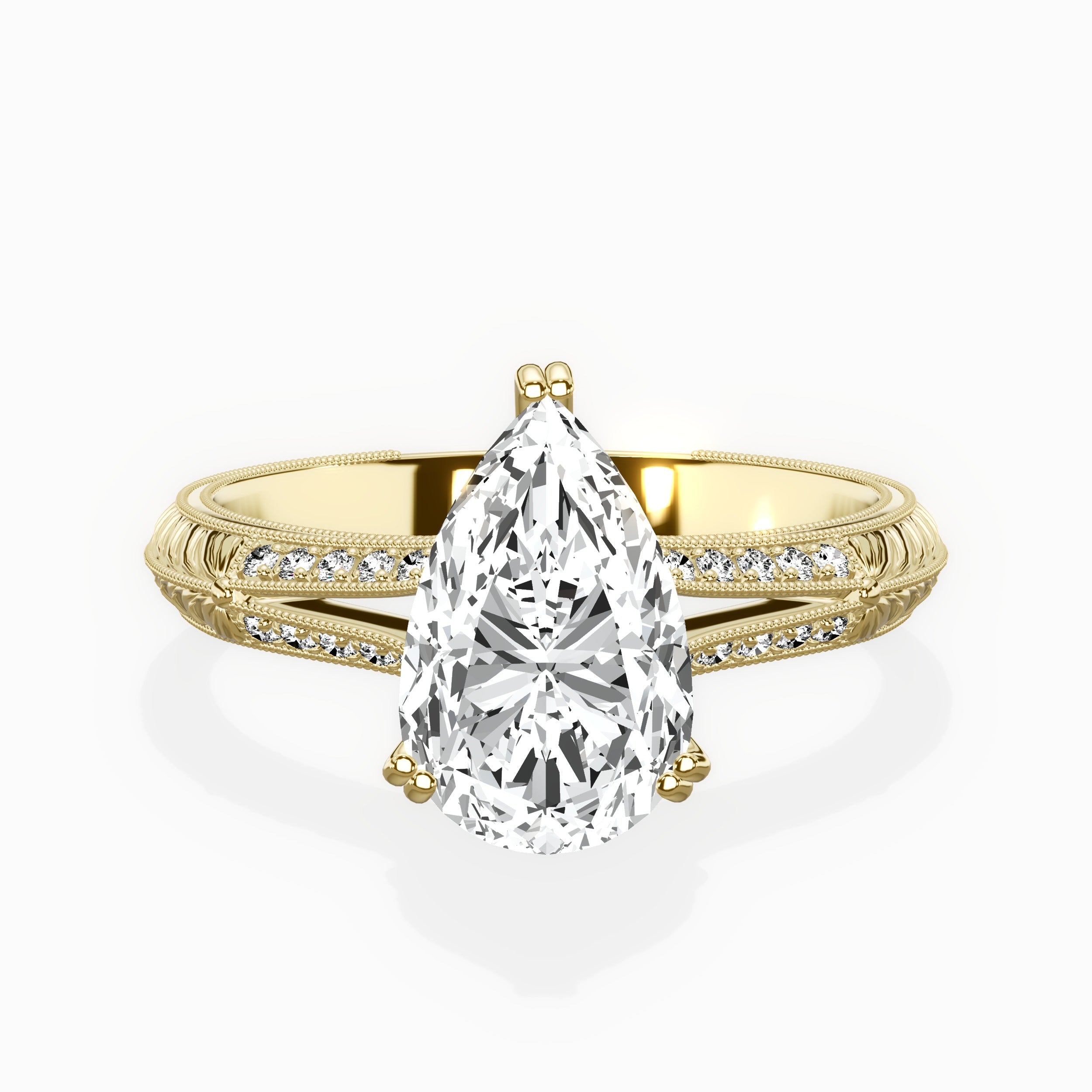 Bali Vintage Style Engagement Ring