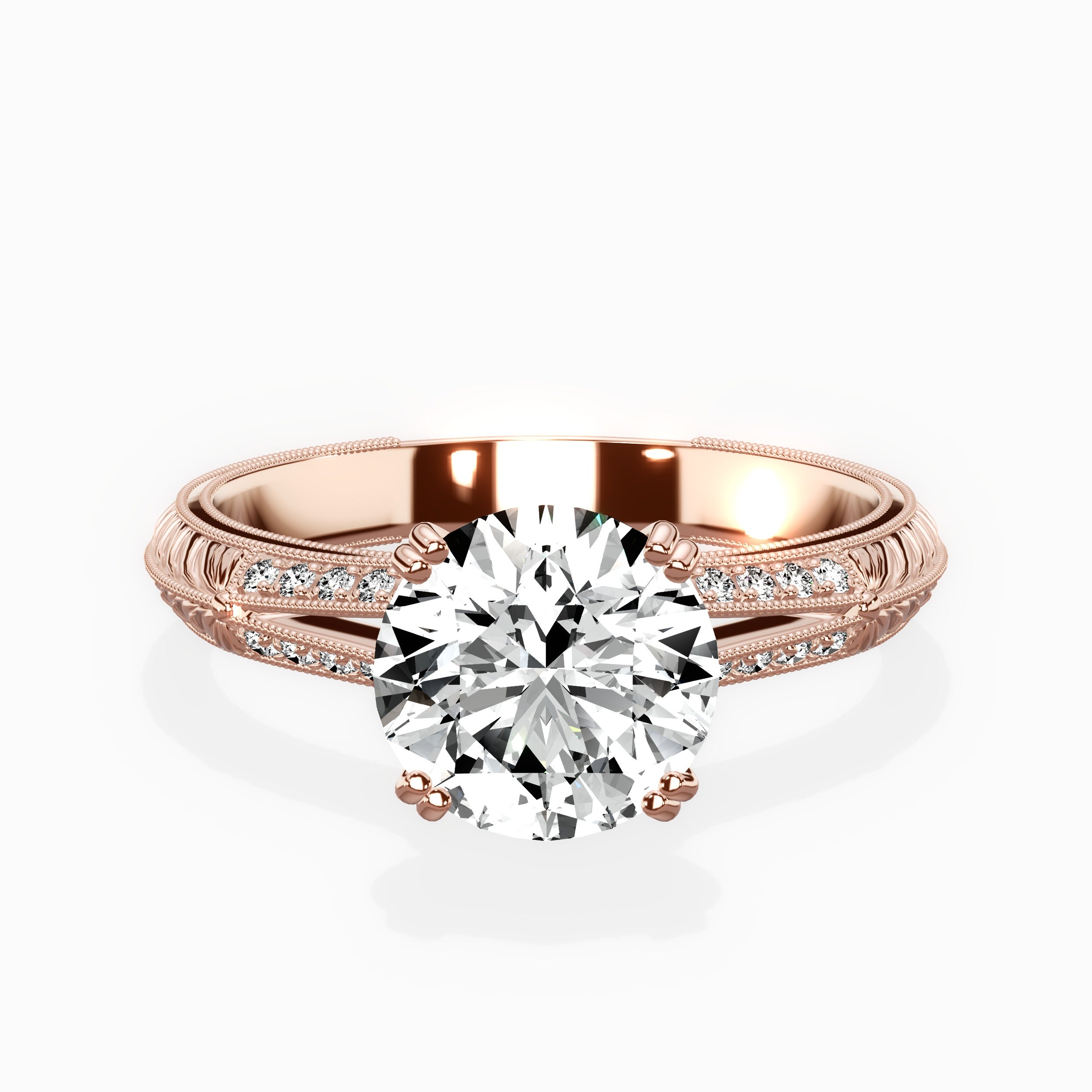 Bali Vintage Style Engagement Ring