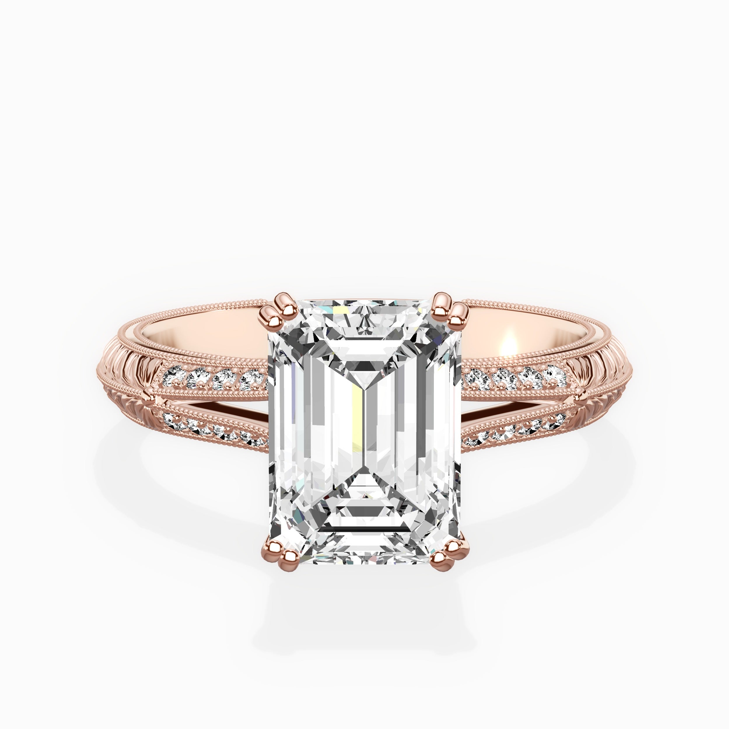 Bali Vintage Style Engagement Ring