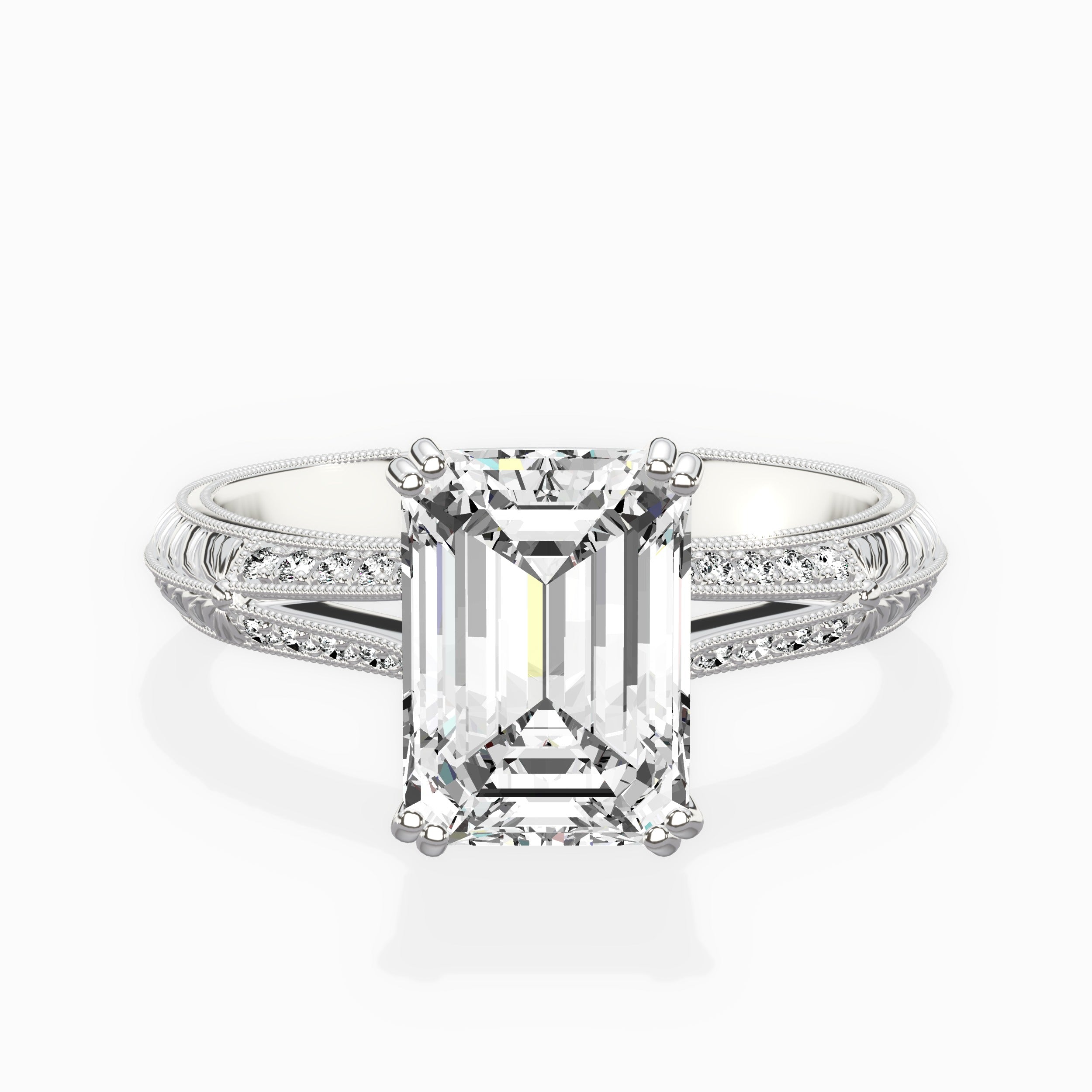 Bali Vintage Style Engagement Ring