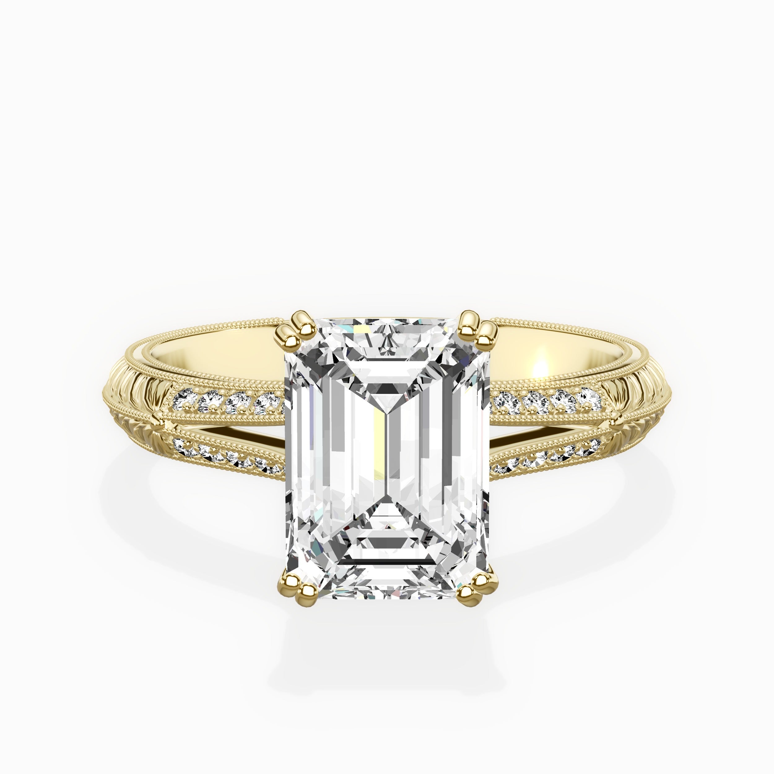 Bali Vintage Style Engagement Ring