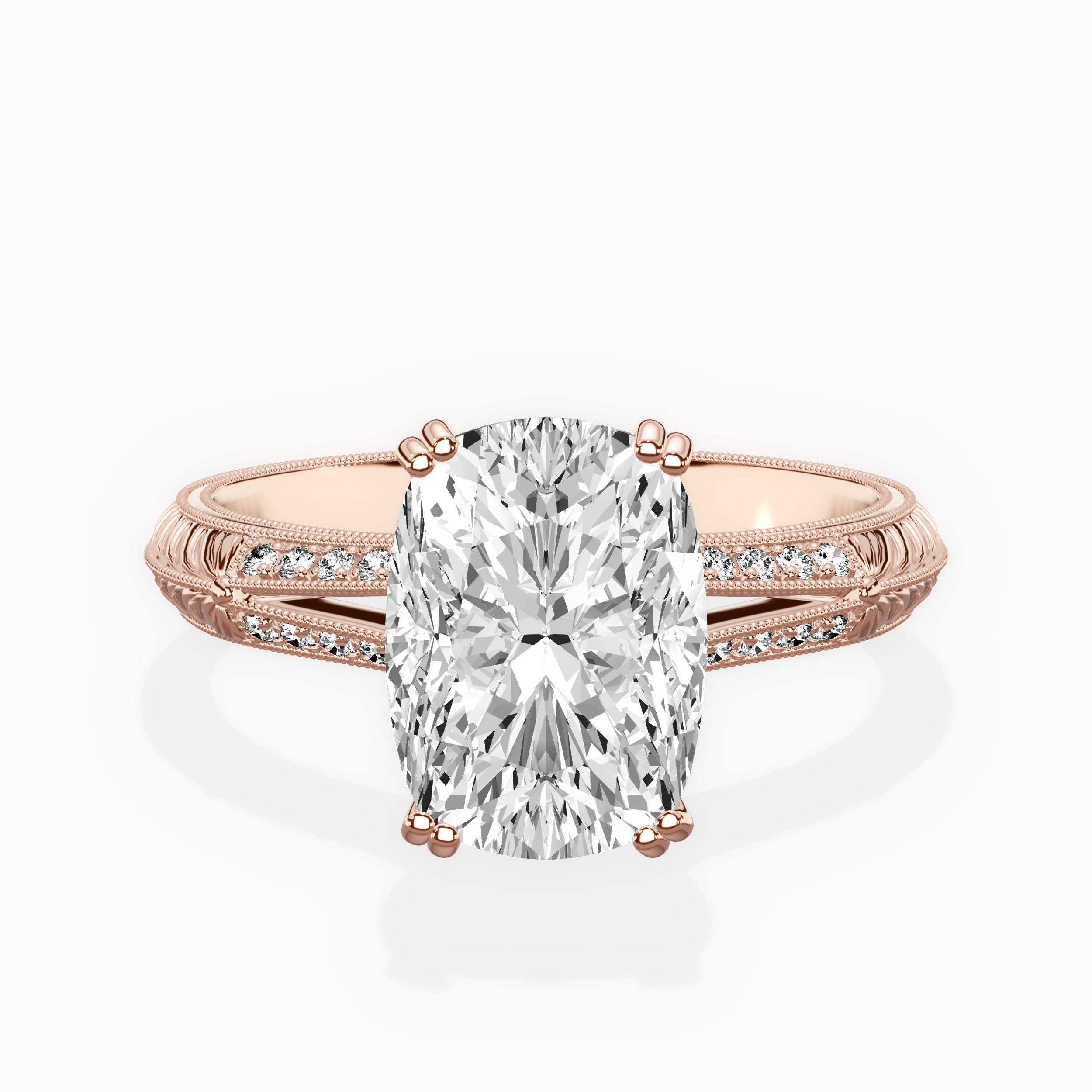 Bali Vintage Style Engagement Ring