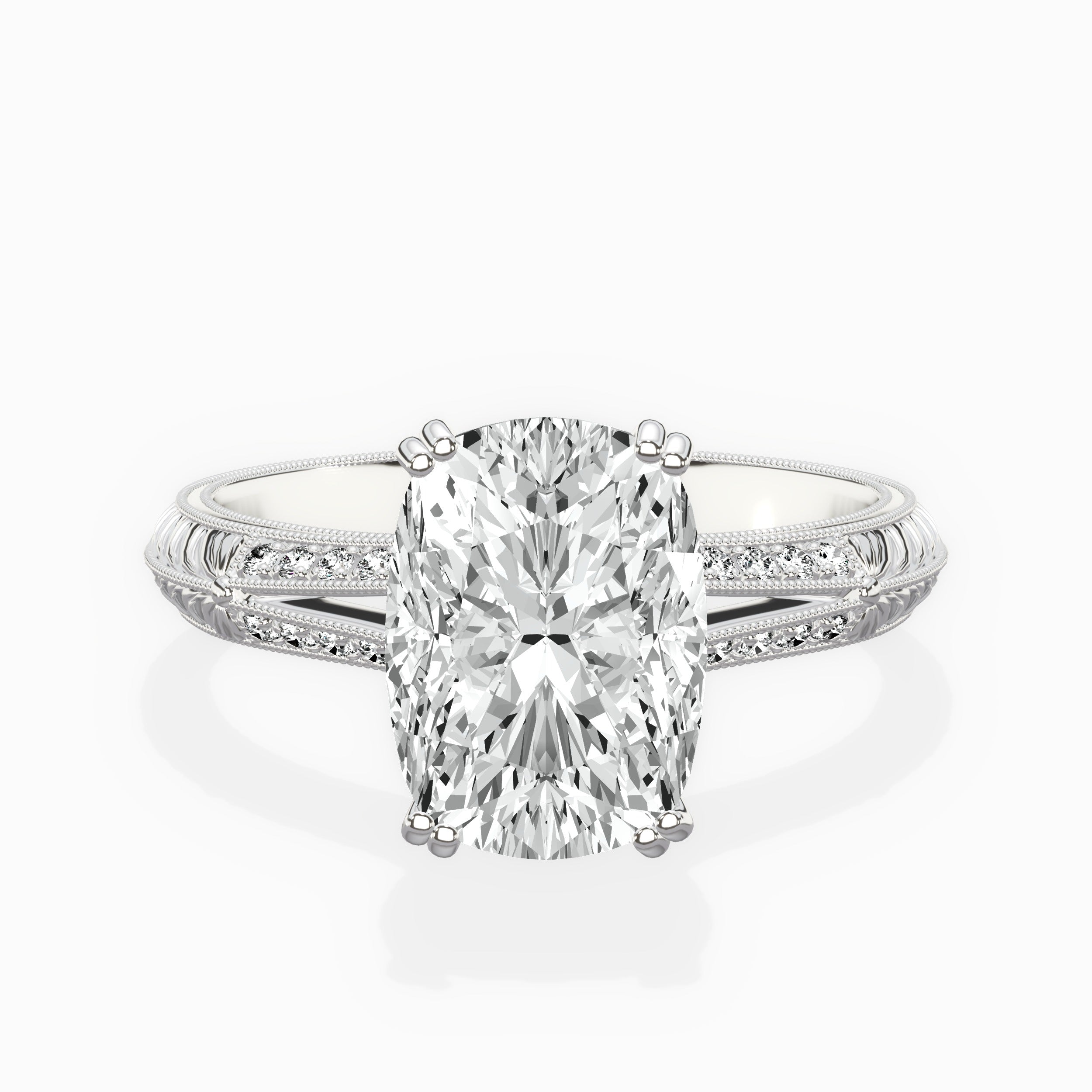 Bali Vintage Style Engagement Ring