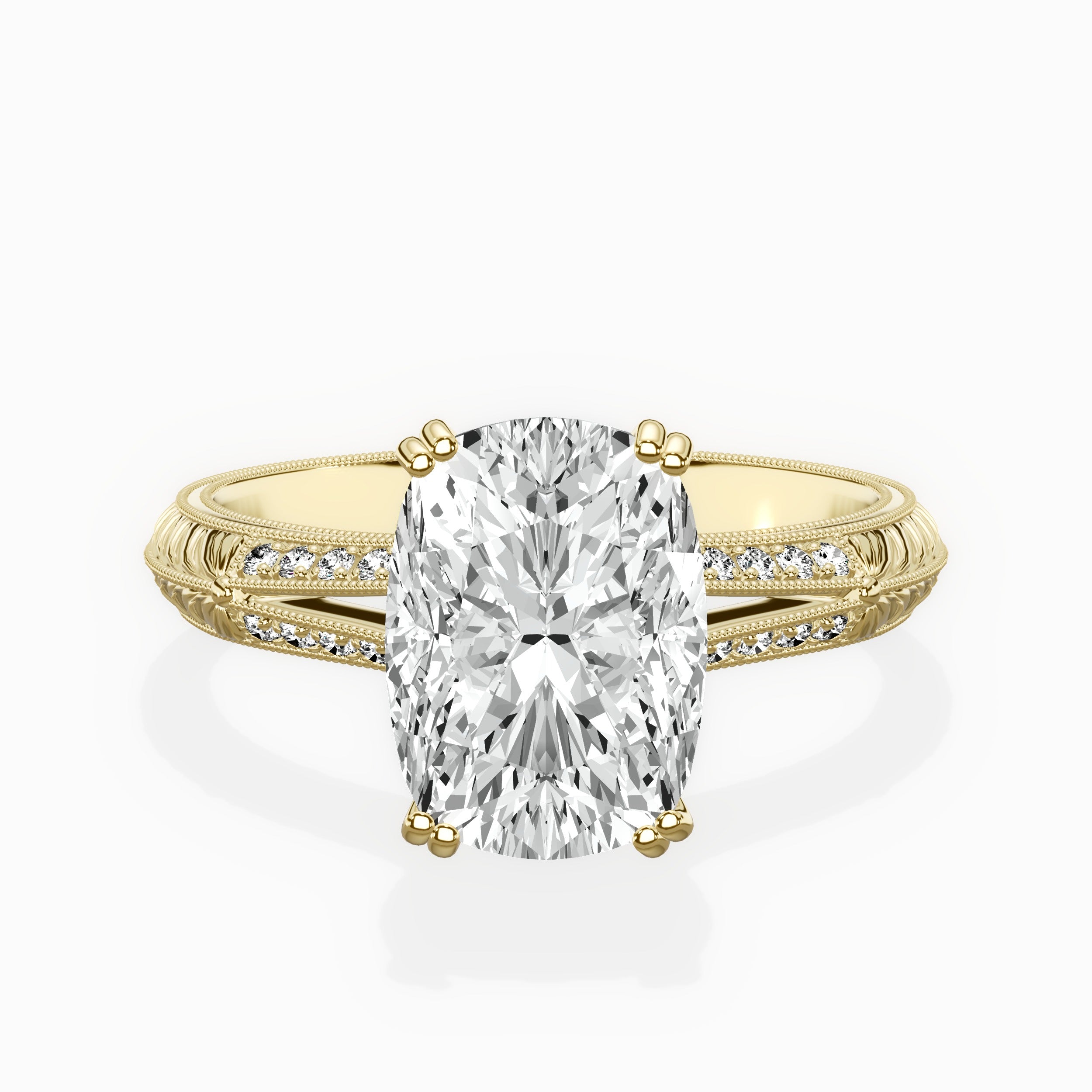 Bali Vintage Style Engagement Ring