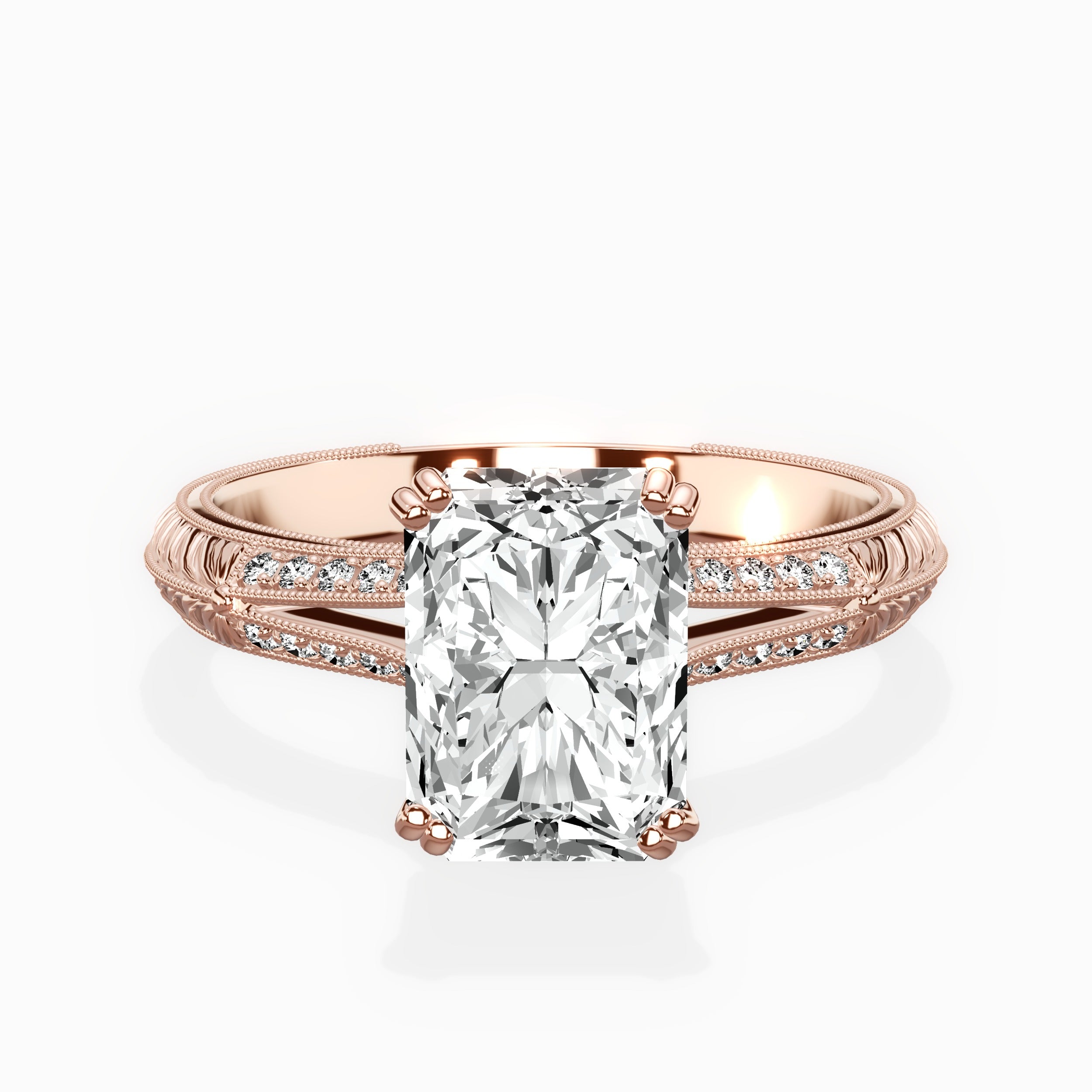 Bali Vintage Style Engagement Ring