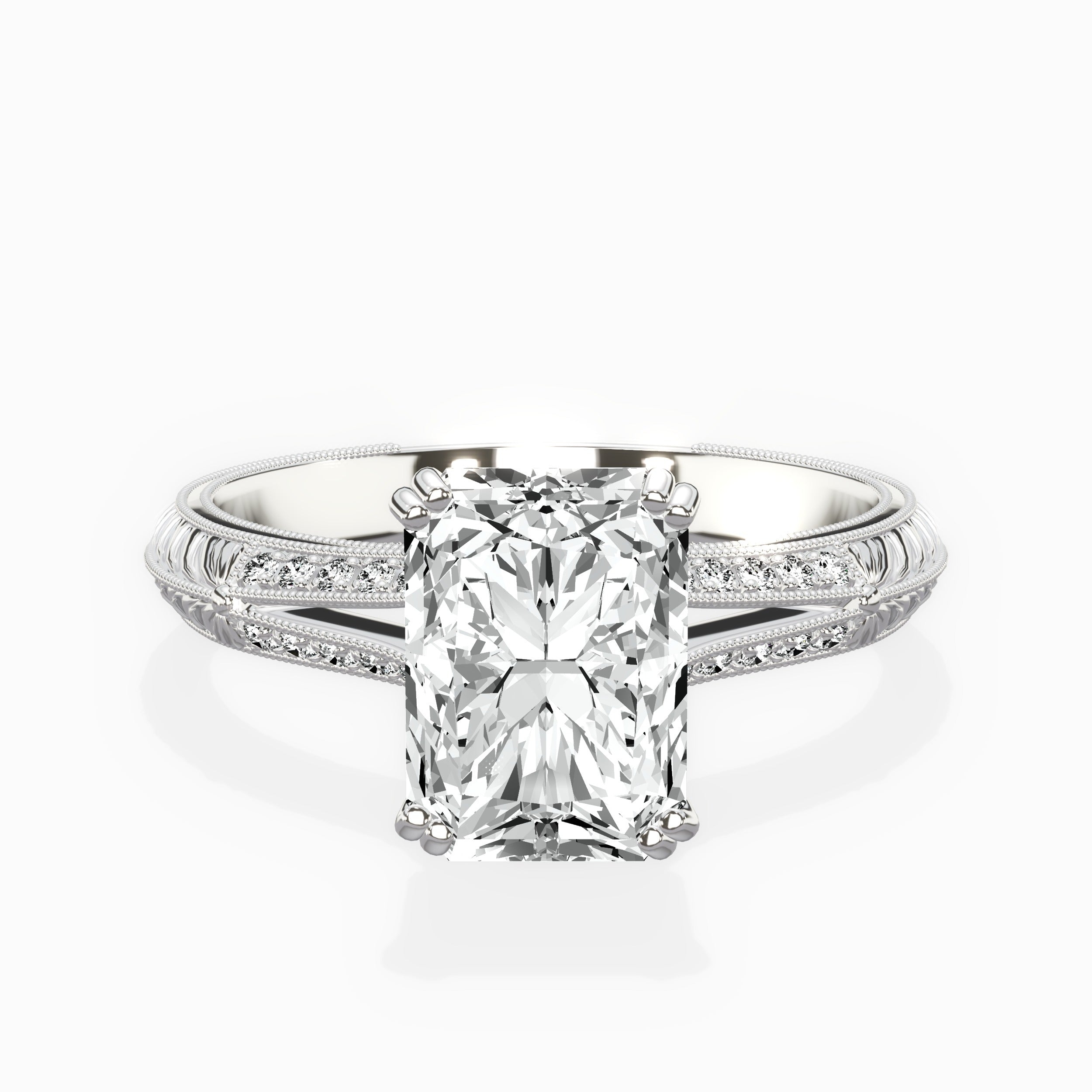 Bali Vintage Style Engagement Ring