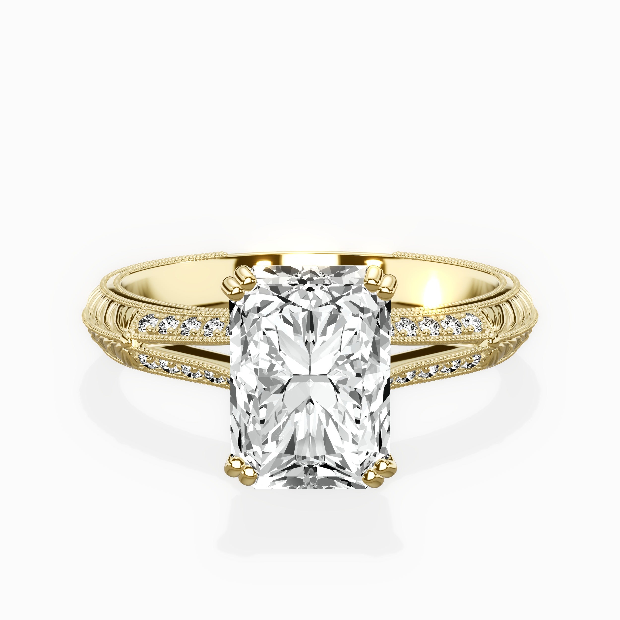 Bali Vintage Style Engagement Ring