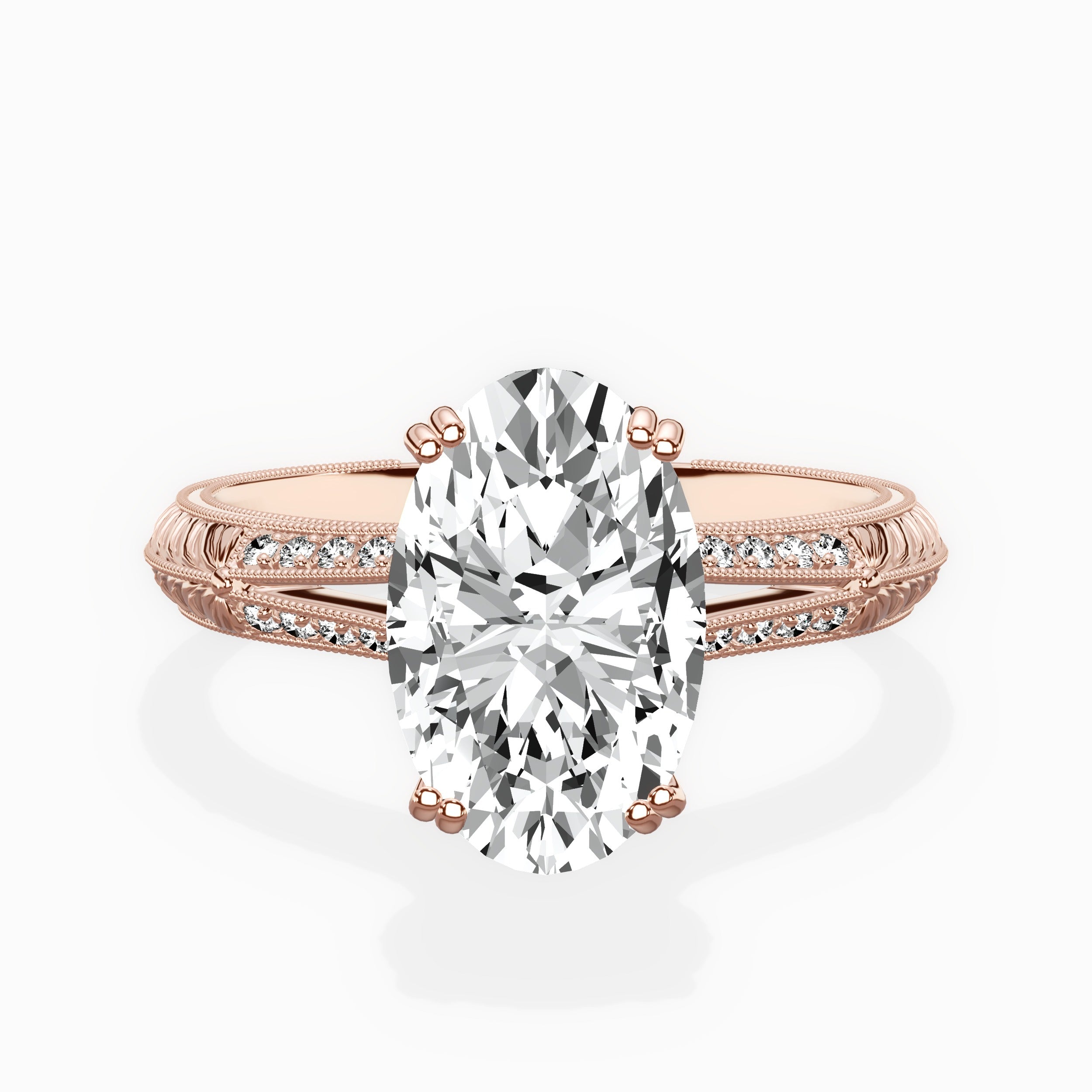 Bali Vintage Style Engagement Ring