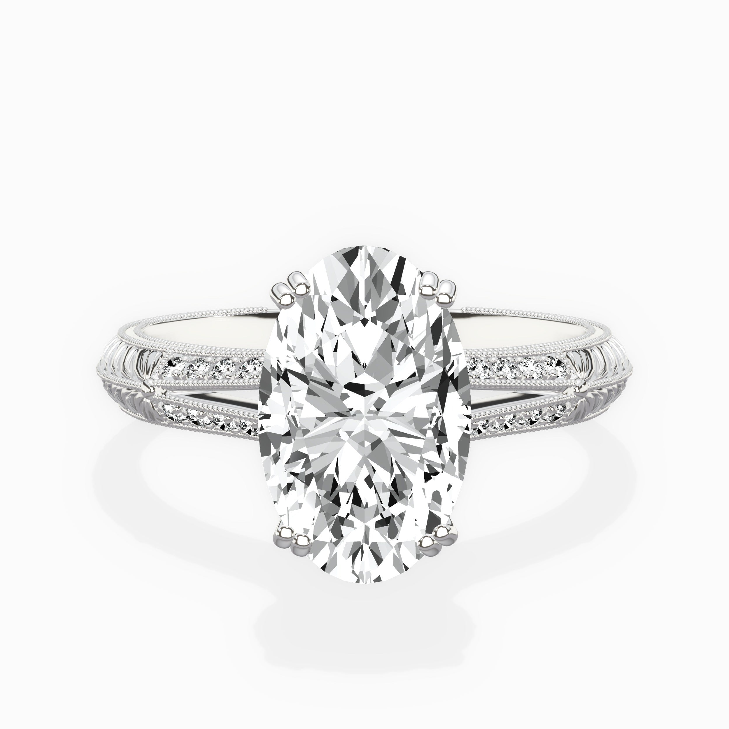 Bali Vintage Style Engagement Ring