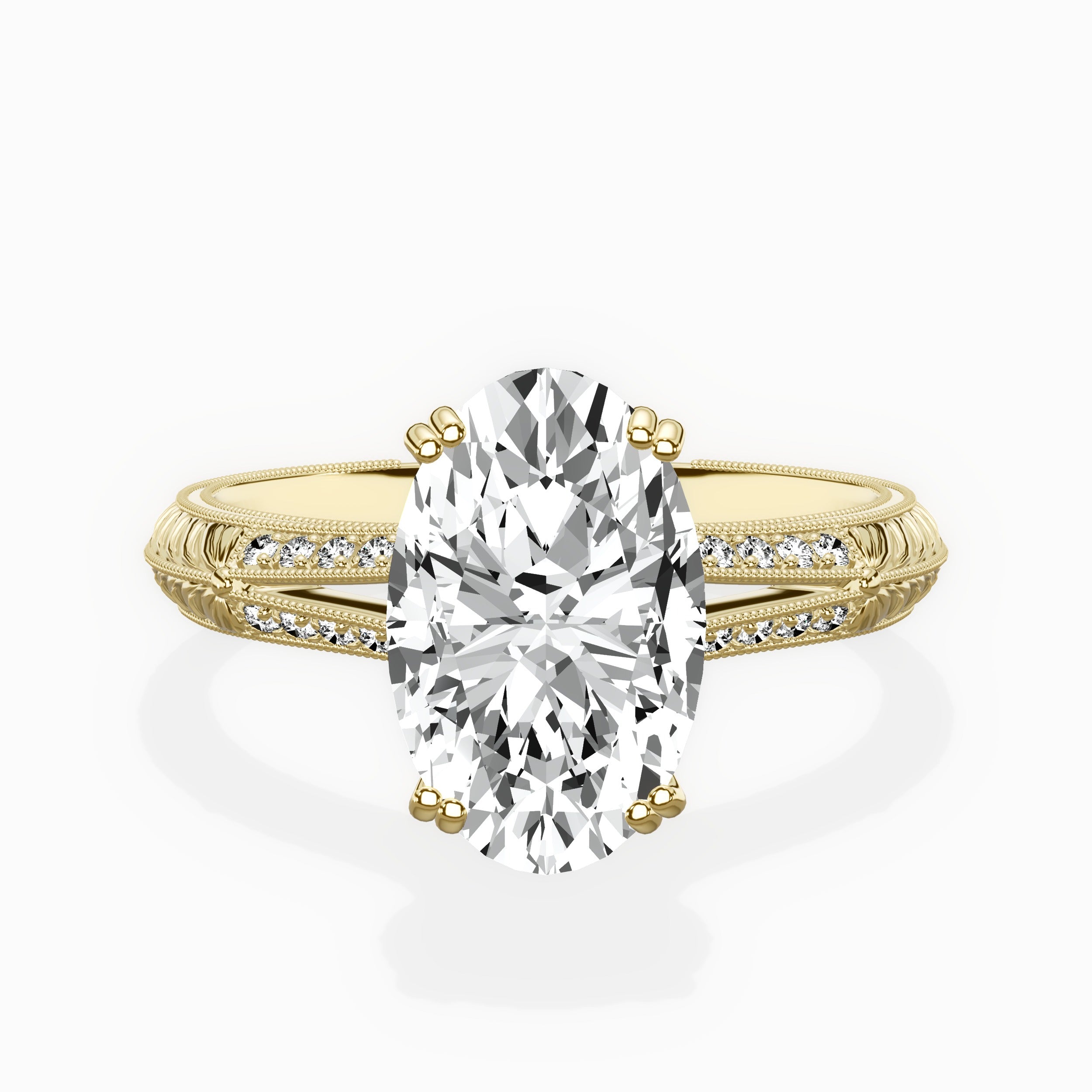Bali Vintage Style Engagement Ring