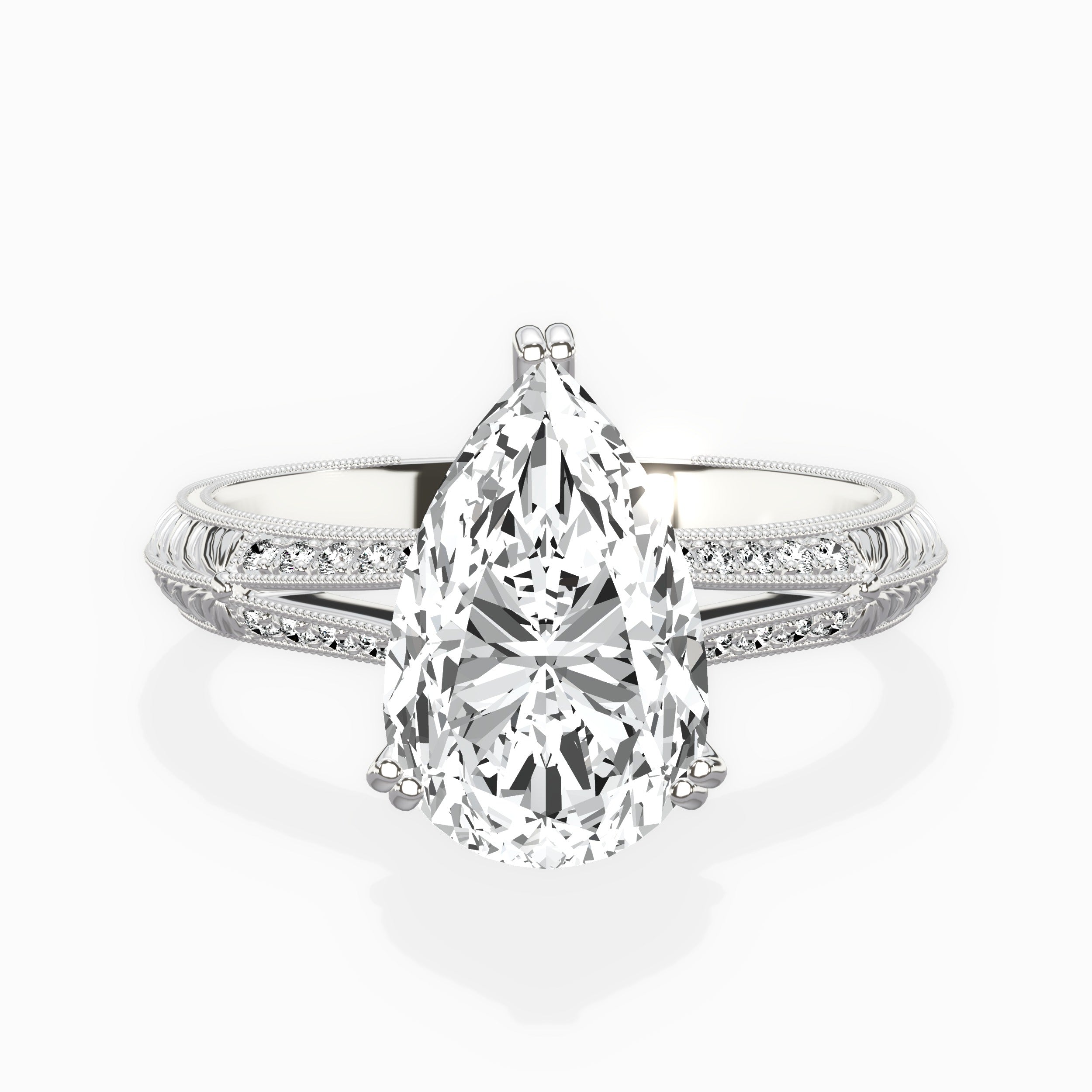 Bali Vintage Style Engagement Ring