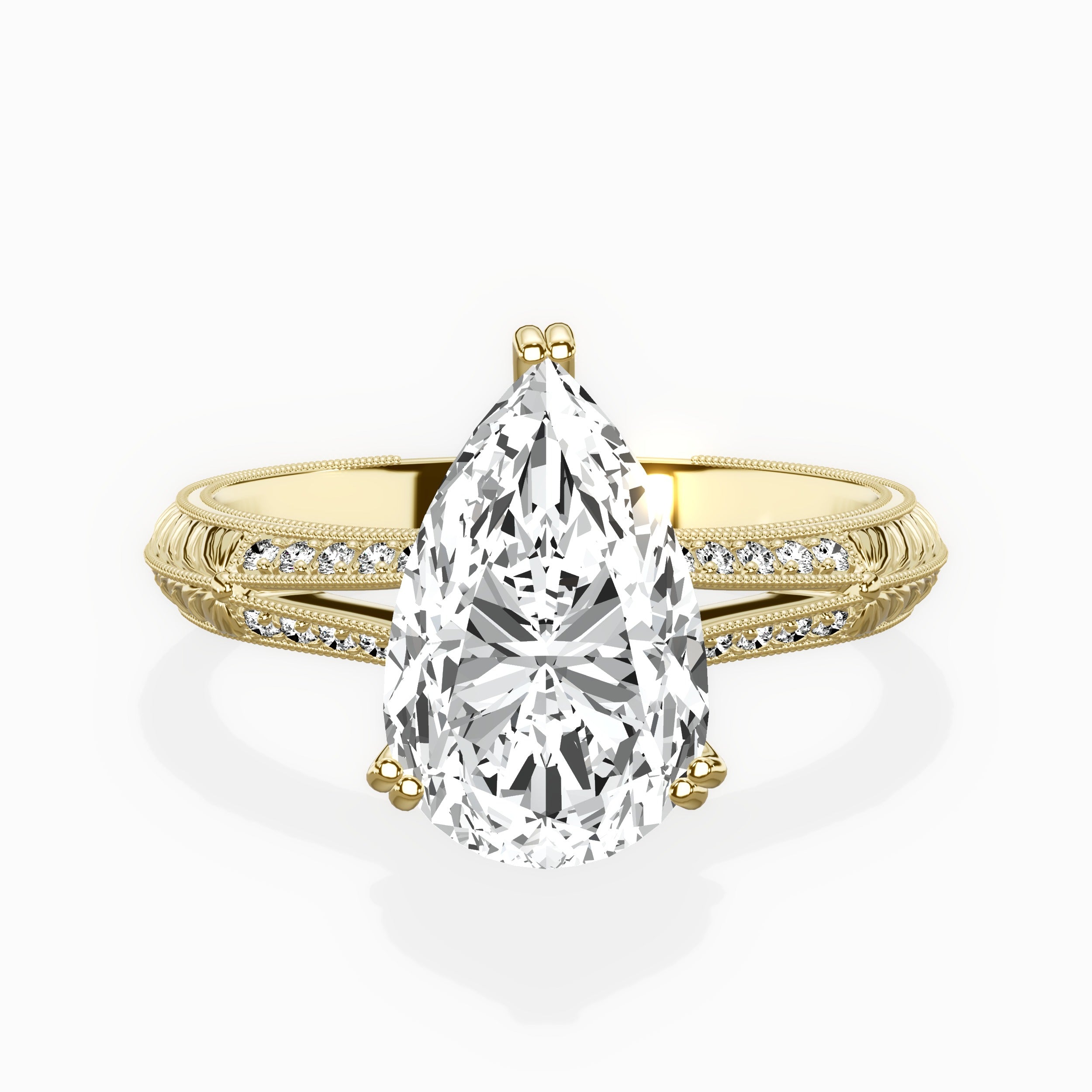 Bali Vintage Style Engagement Ring