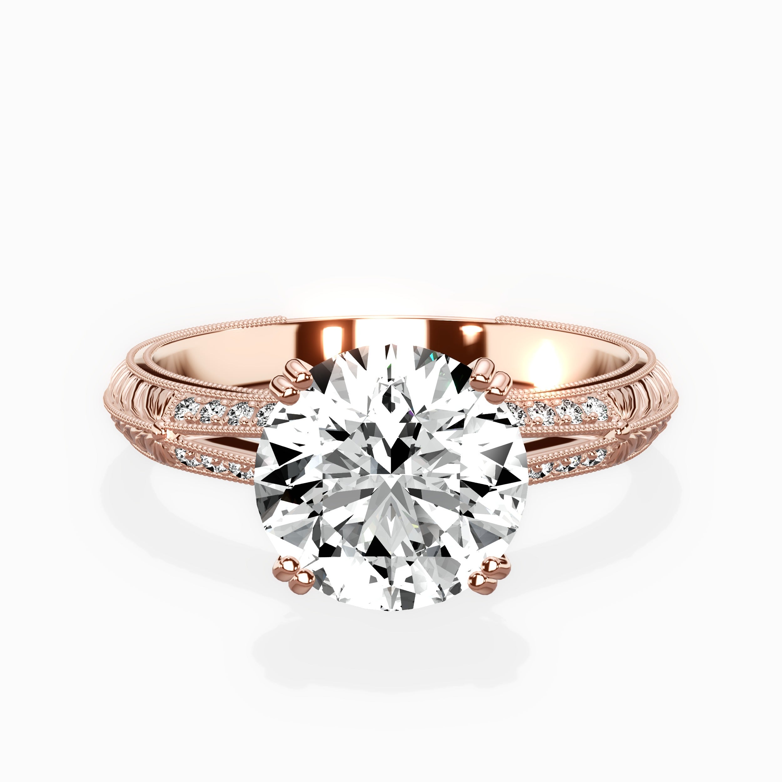 Bali Vintage Style Engagement Ring