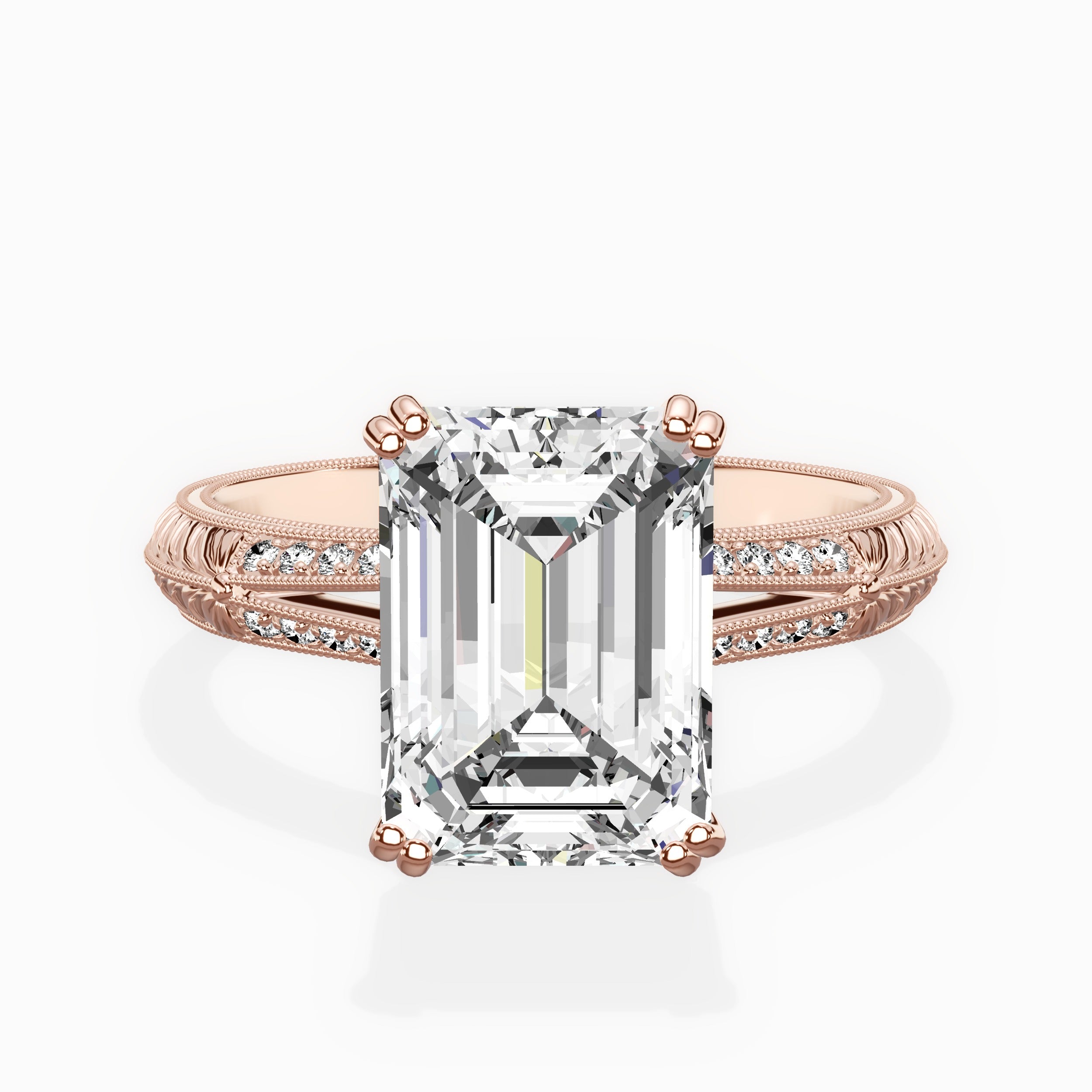 Bali Vintage Style Engagement Ring