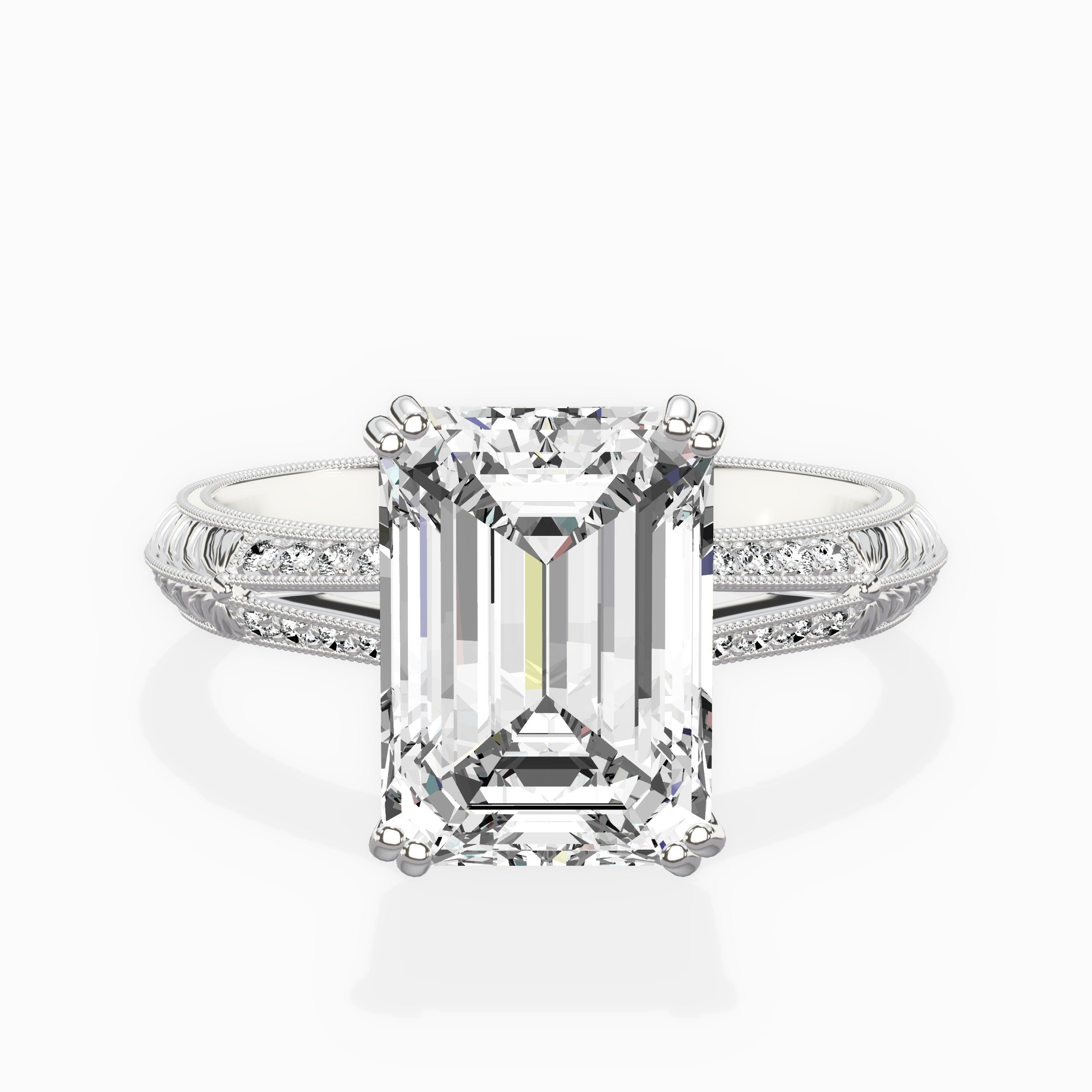 Bali Vintage Style Engagement Ring