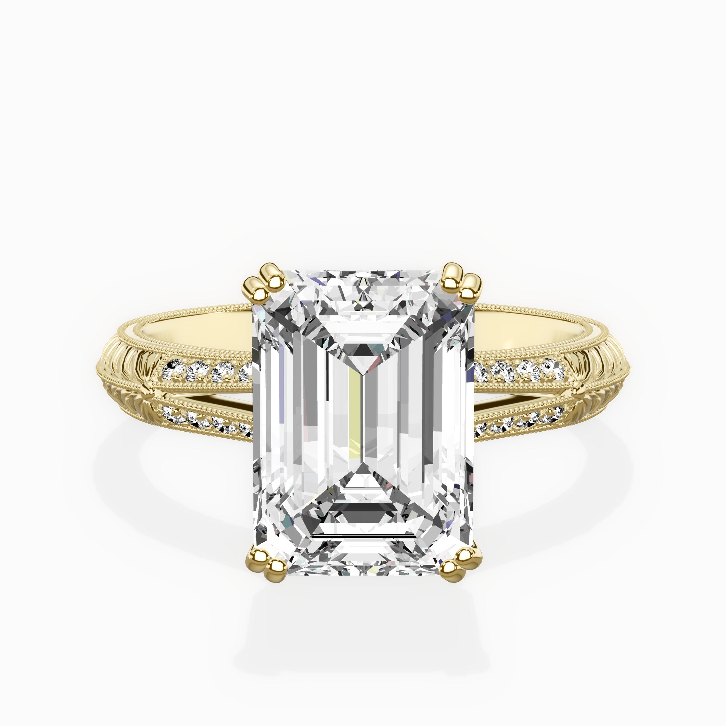 Bali Vintage Style Engagement Ring