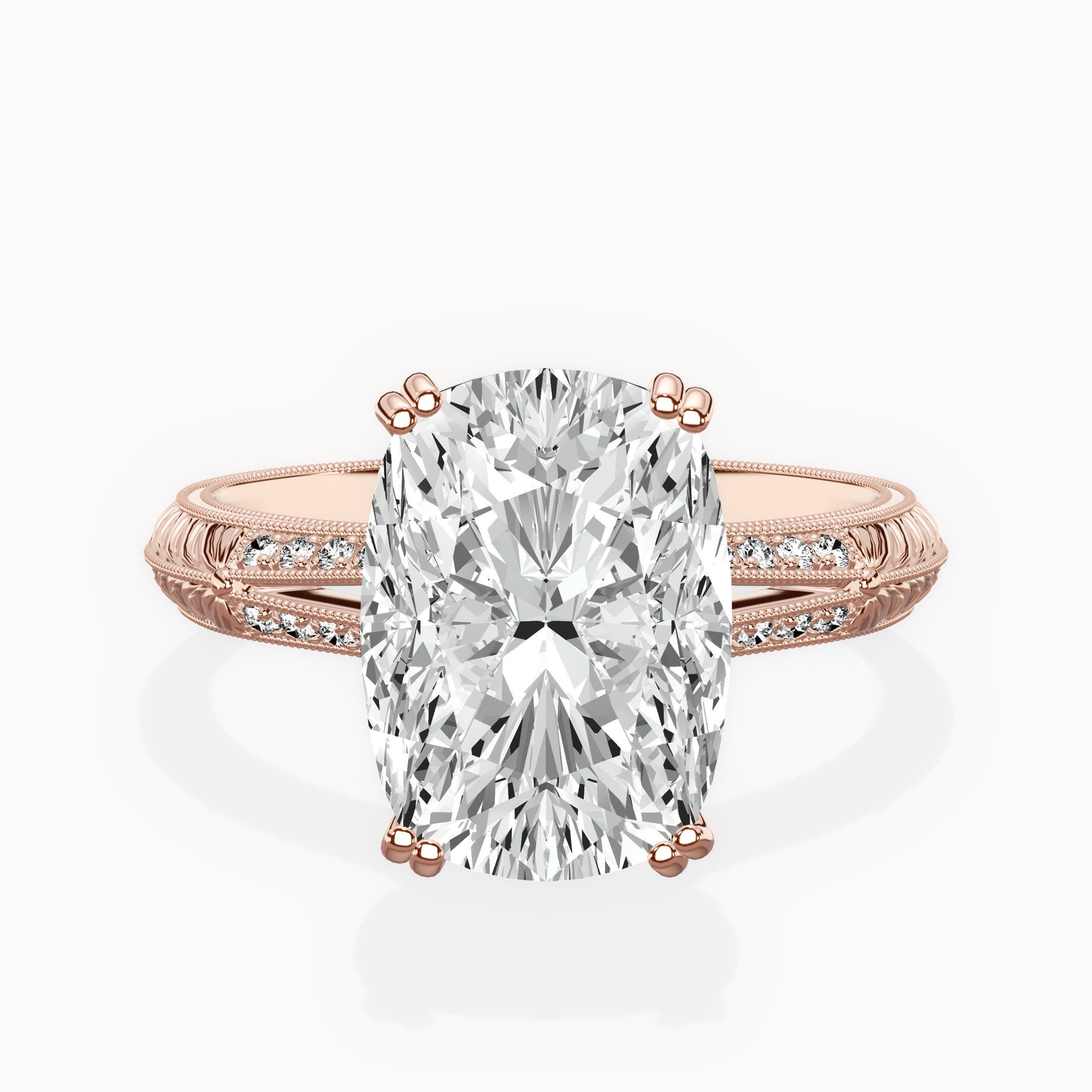 Bali Vintage Style Engagement Ring
