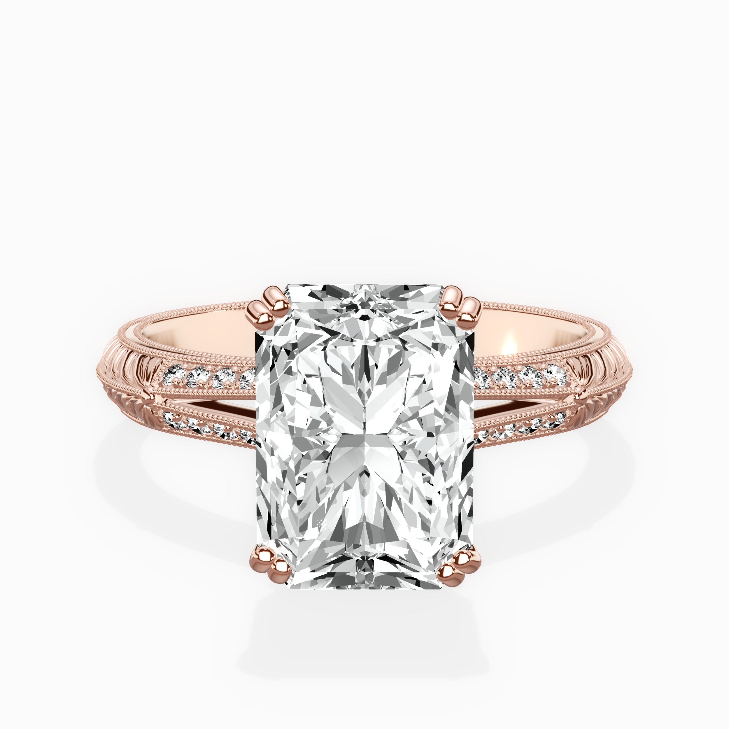 Bali Vintage Style Engagement Ring