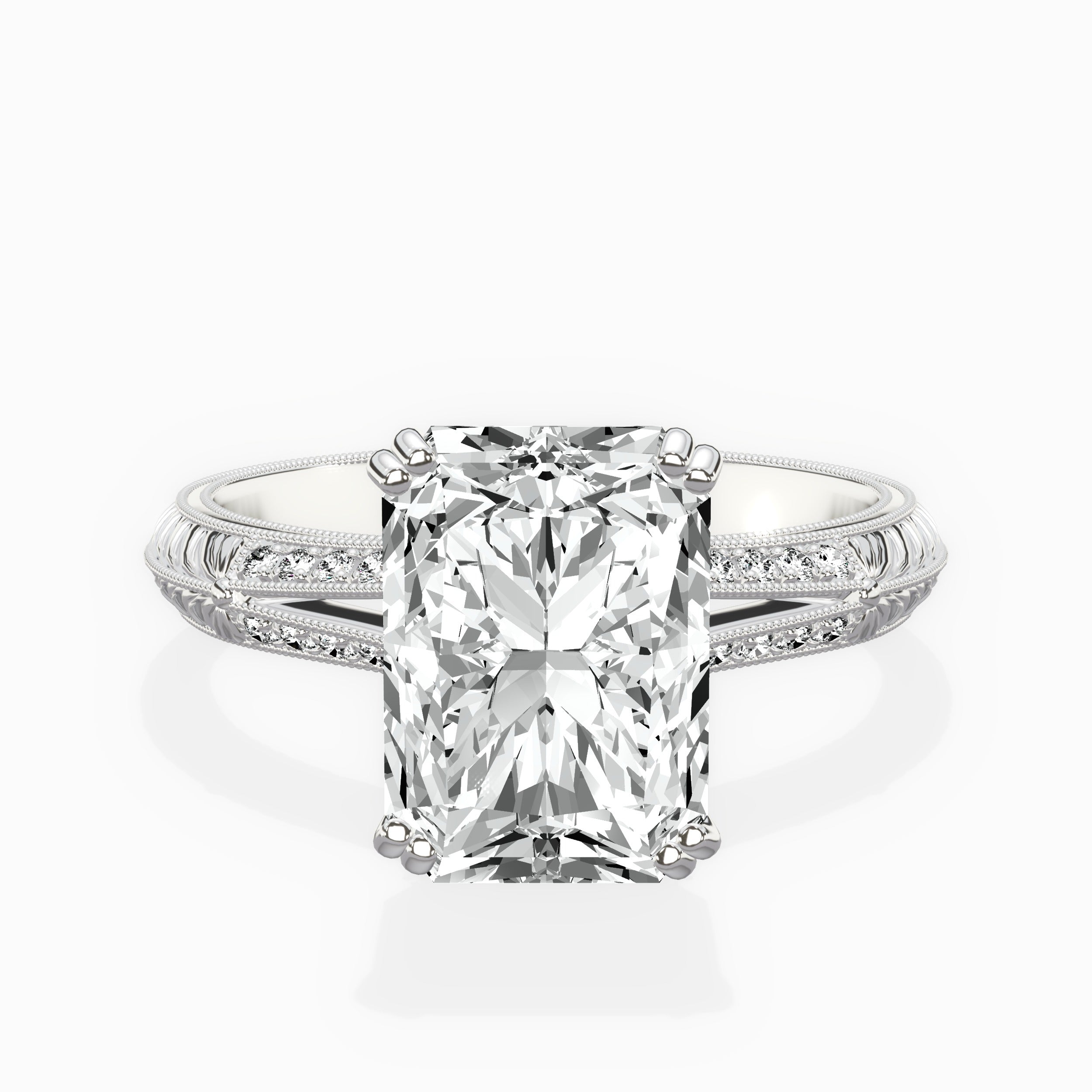 Bali Vintage Style Engagement Ring