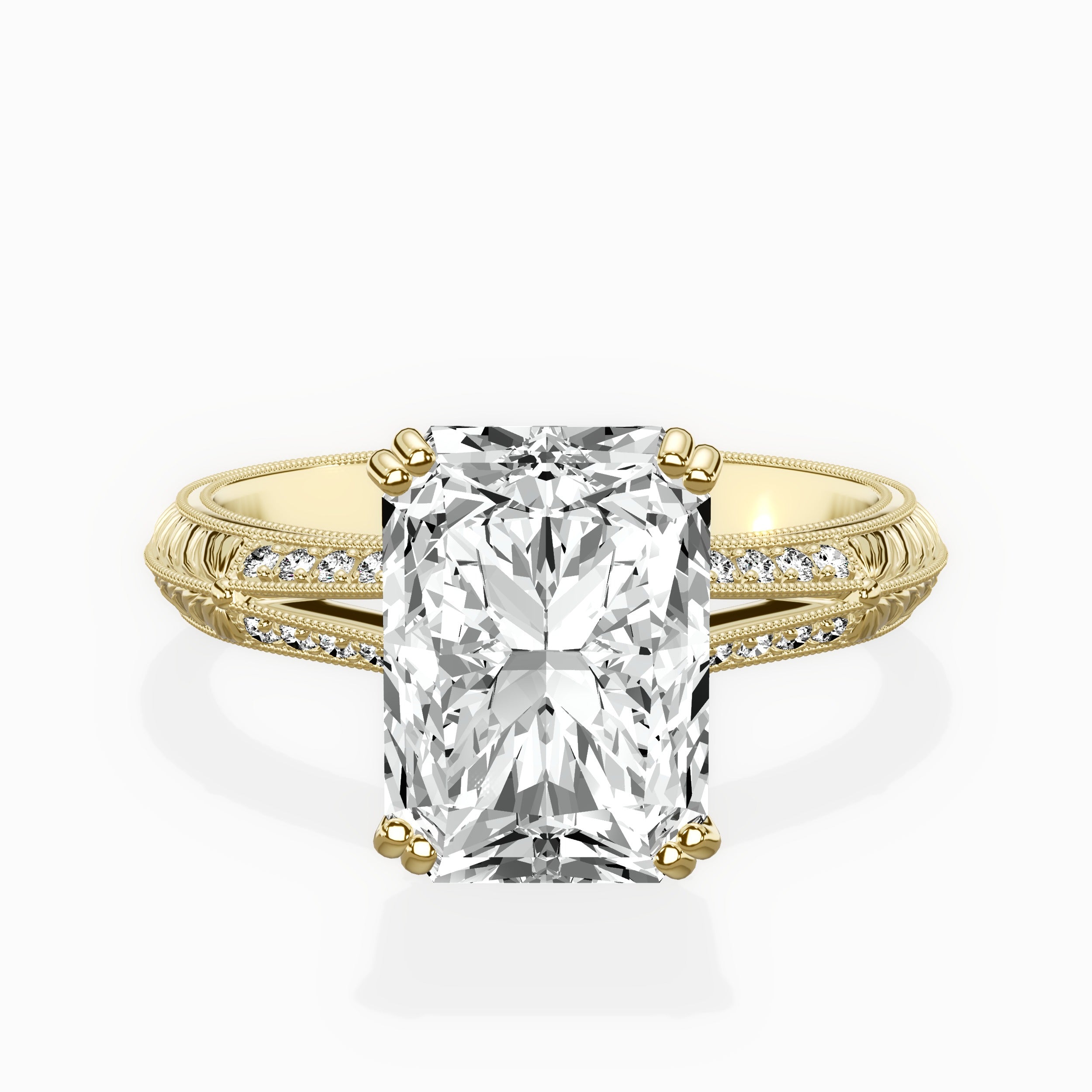 Bali Vintage Style Engagement Ring