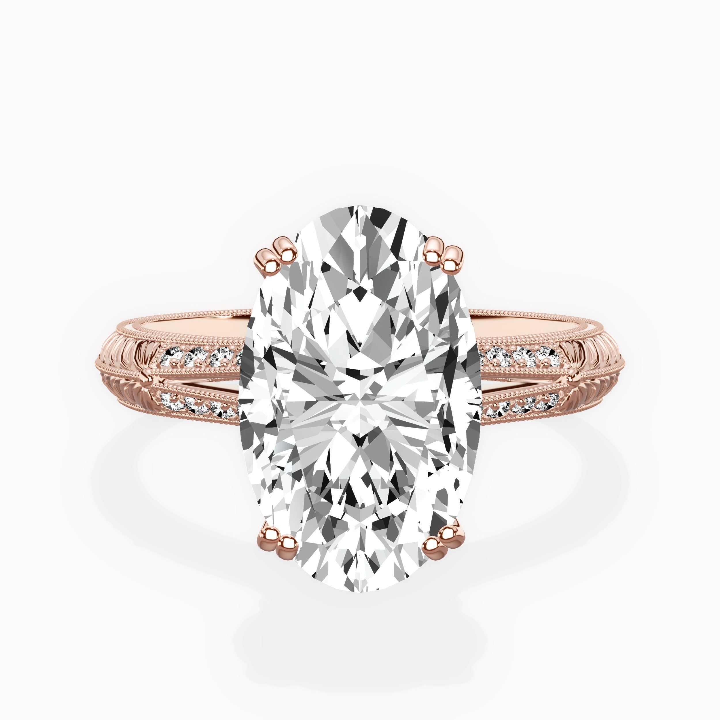 Bali Vintage Style Engagement Ring