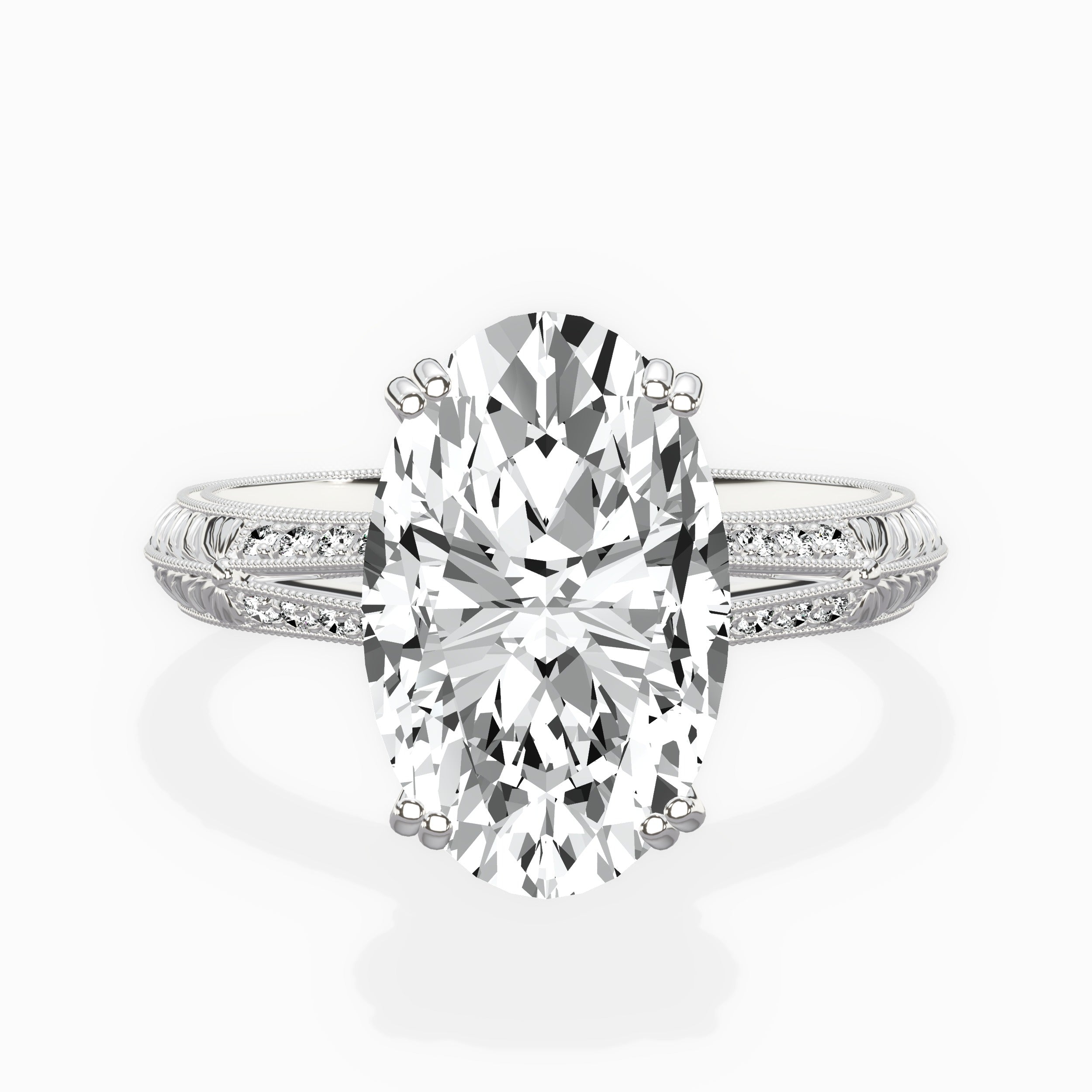 Bali Vintage Style Engagement Ring